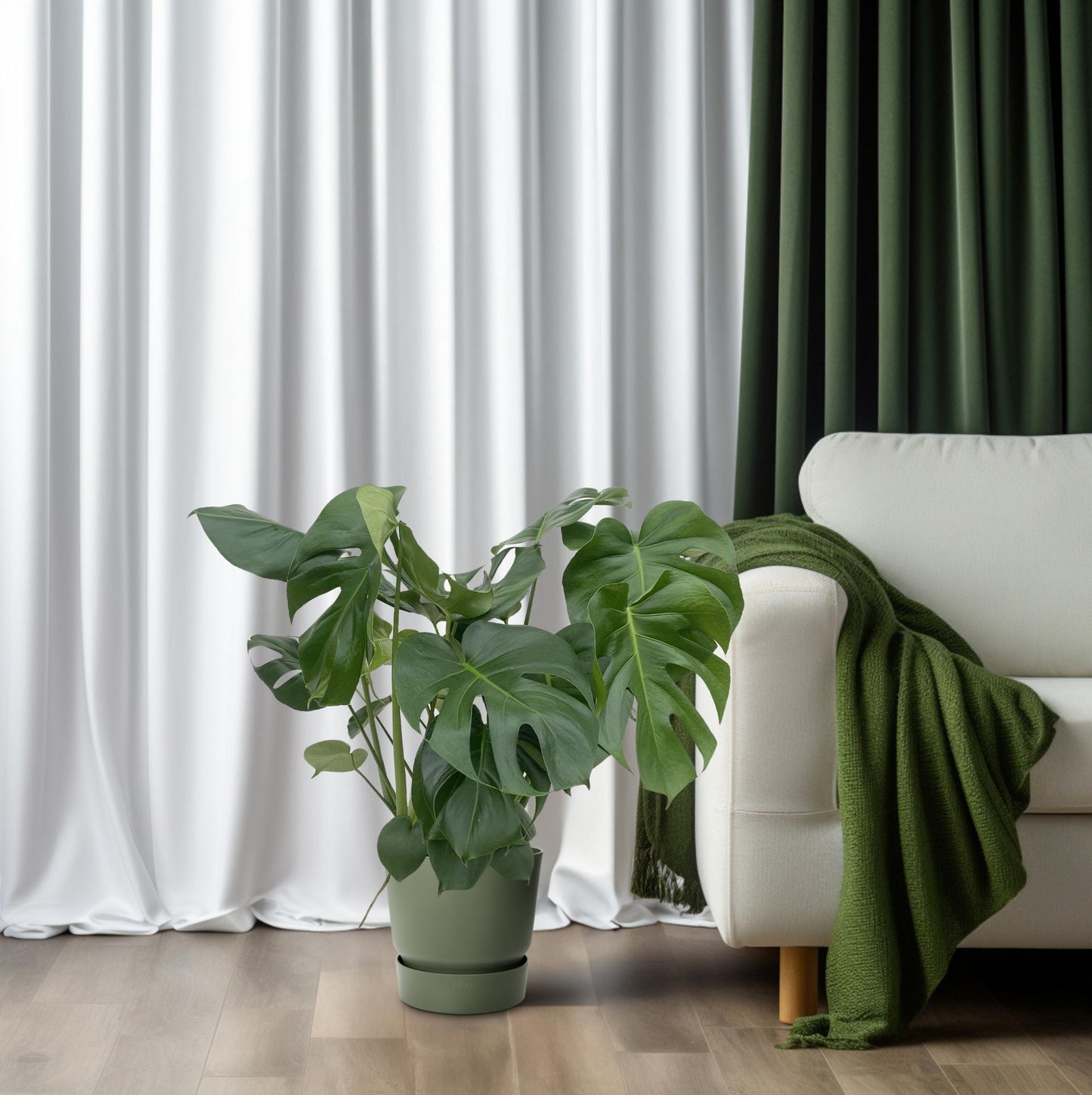 Monstera Deliciosa - Ø24cm - ↕80cm bei Pflanzfix24