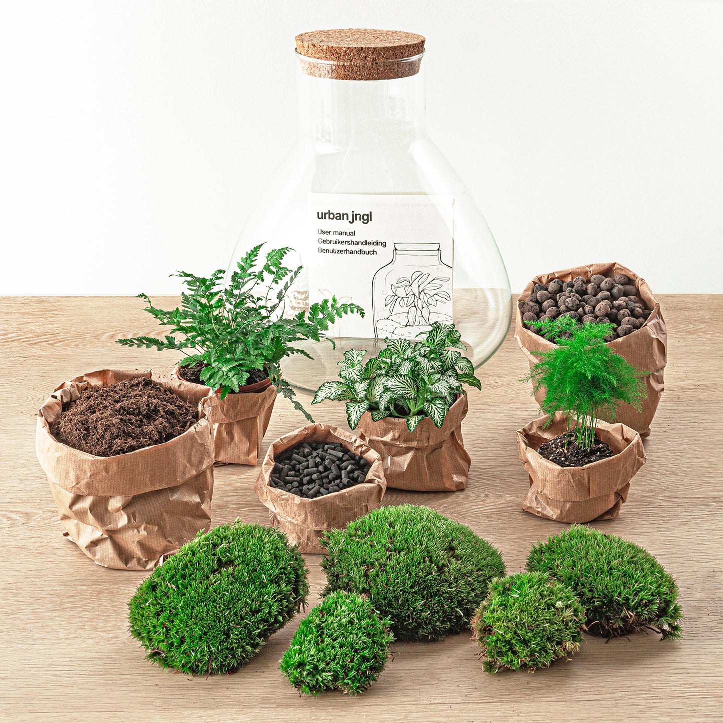 Flaschengarten - Sam XL - ↕ 35 cm - Normal bei Pflanzfix24.de - Pflanzfix24.de