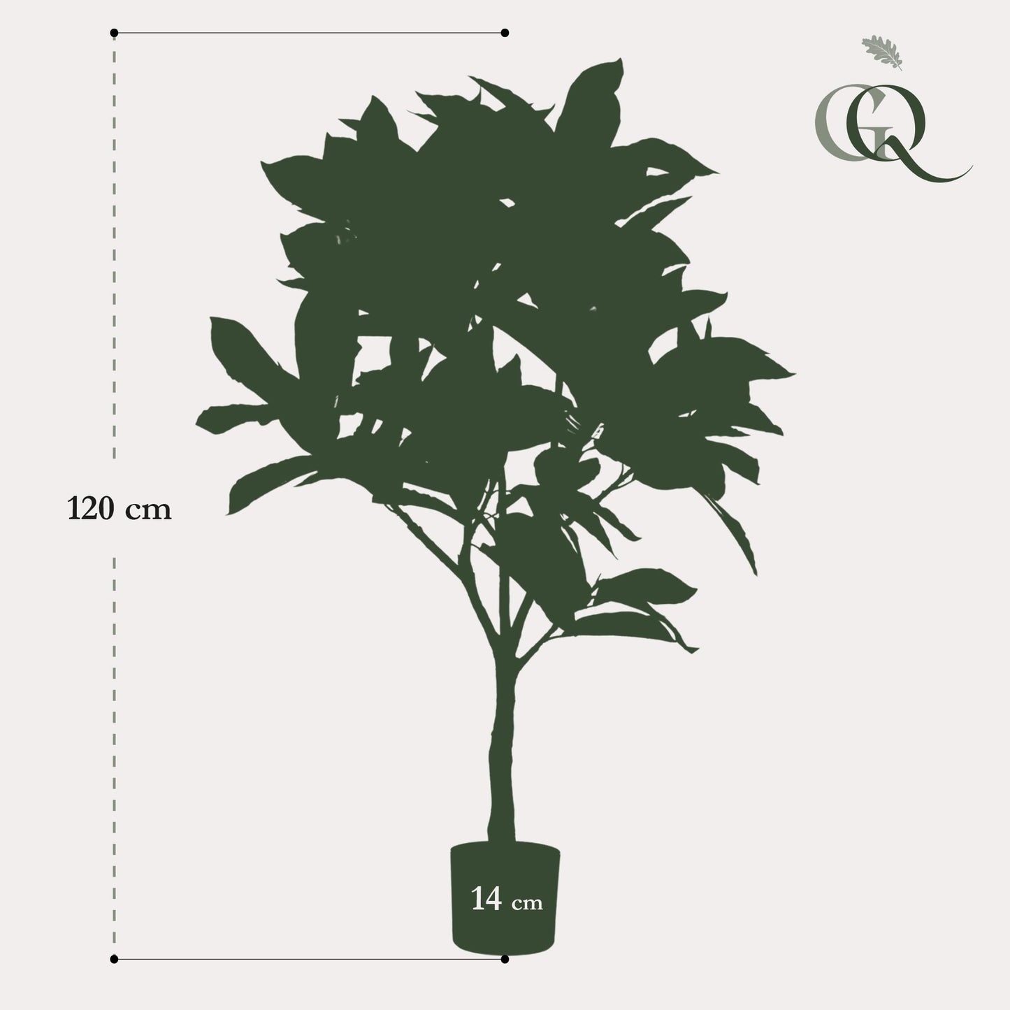 Croton Codiaeum Kunstpflanze 120cm – Wunderstrauch | Pflanzfix24.de - Pflanzfix24.de