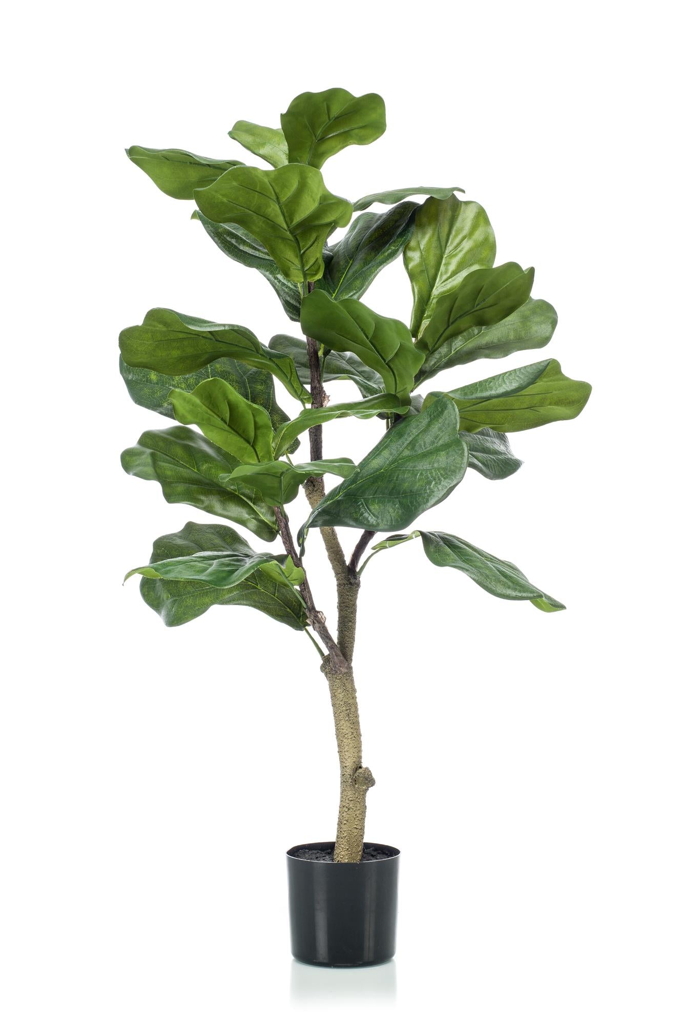 Ficus Lyrata Kunstpflanze 90cm – Tabakpflanze | Pflanzfix24.de - Pflanzfix24.de