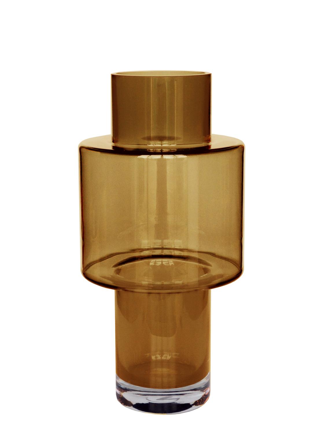 Glasvase Juba M Cognac 40 cm – Pflanzfix24.de - Pflanzfix24.de