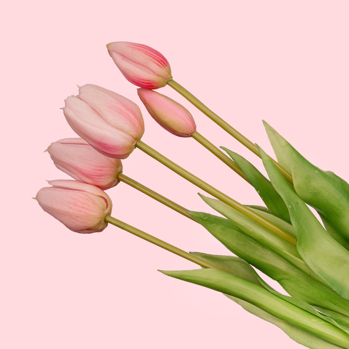Kunst Tulpen Bouquet Pink 10 Stück – Real Touch 42 cm | Pflanzfix24.de - Pflanzfix24.de