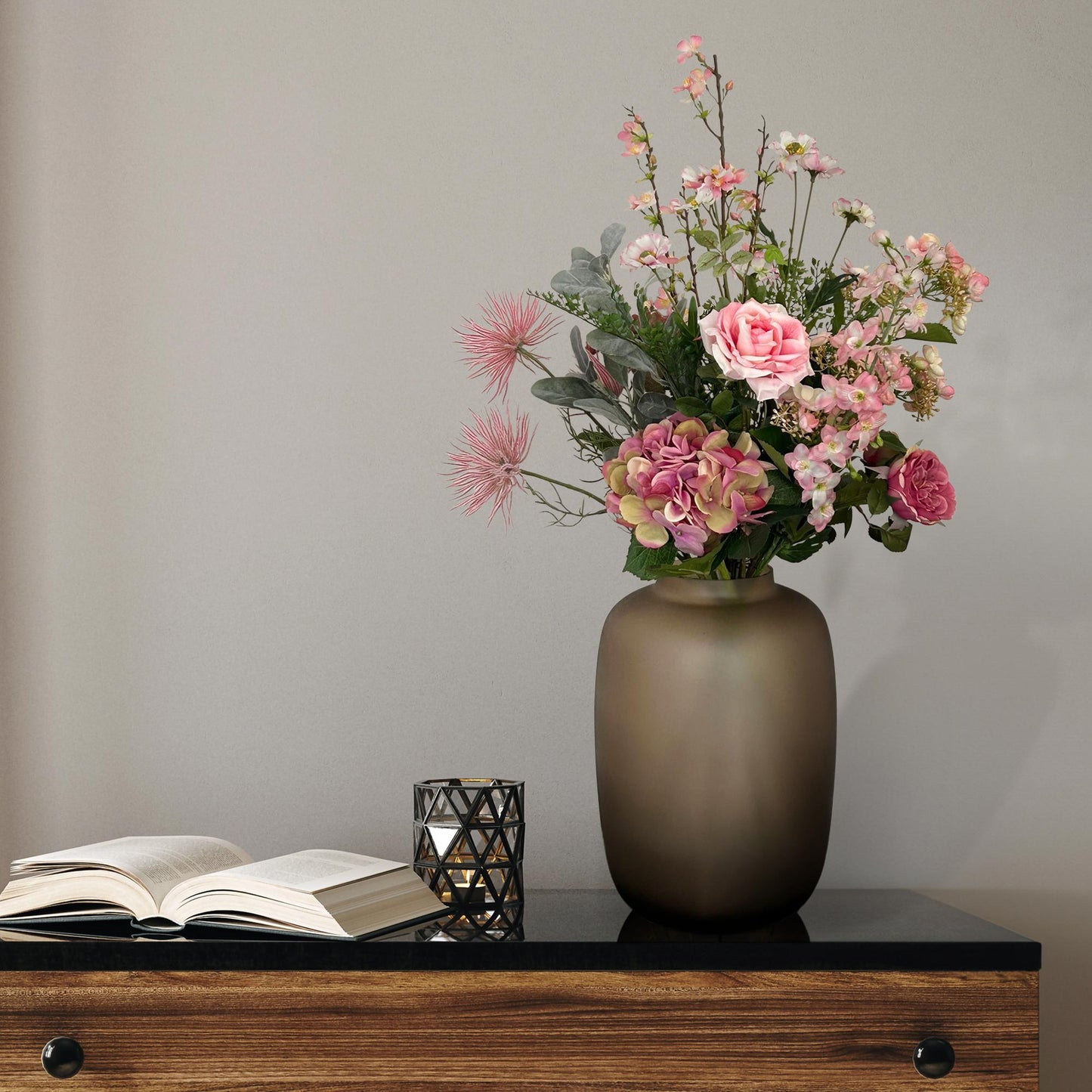 Kunstblumenstrauß Pretty Pink – 89 cm | Pflanzfix24.de - Pflanzfix24.de
