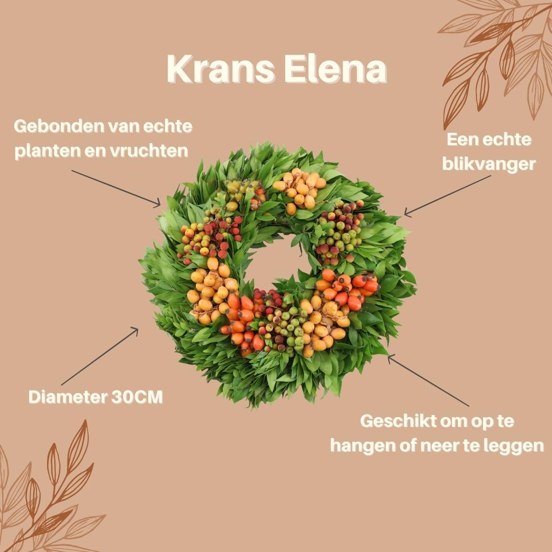 Herbst Deko Kranz Elena | Ø 30 cm - Pflanzfix24