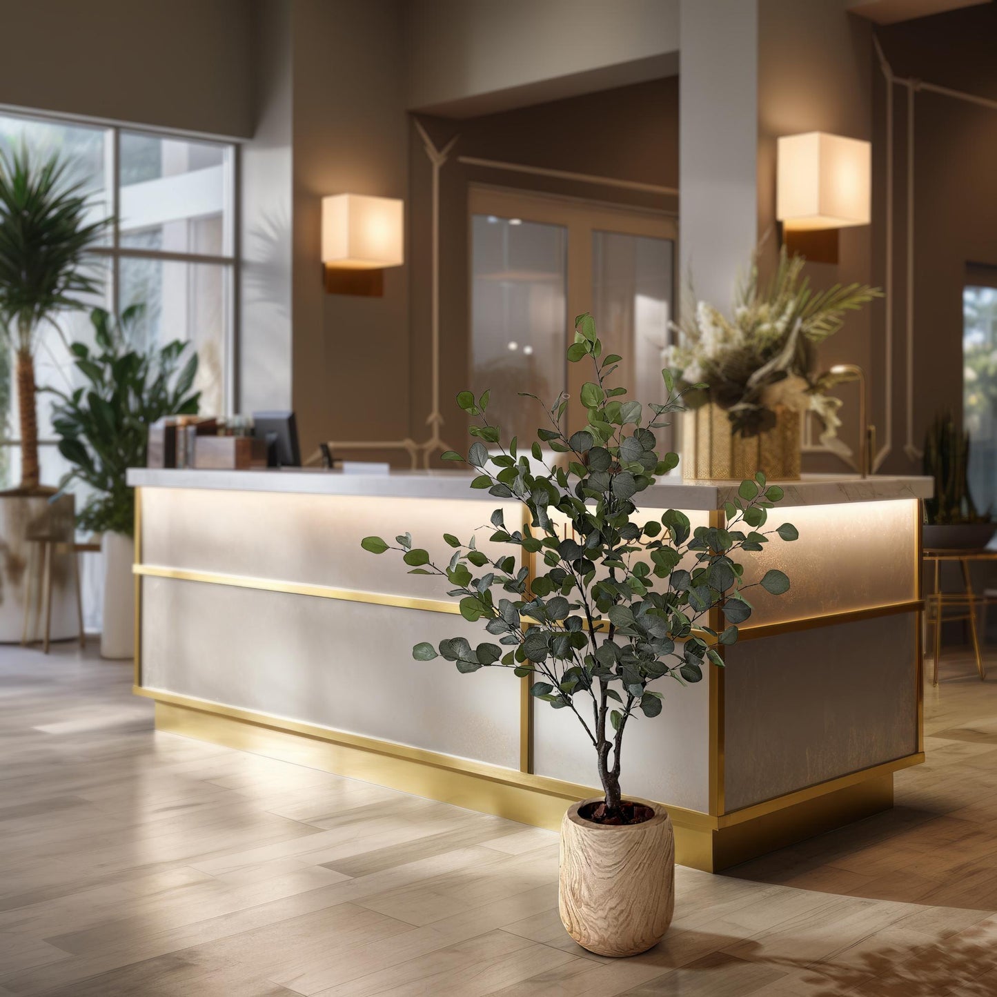 Eucalyptusbaum Kunstpflanze 140cm – Blauer Gummibaum | Pflanzfix24.de - Pflanzfix24.de