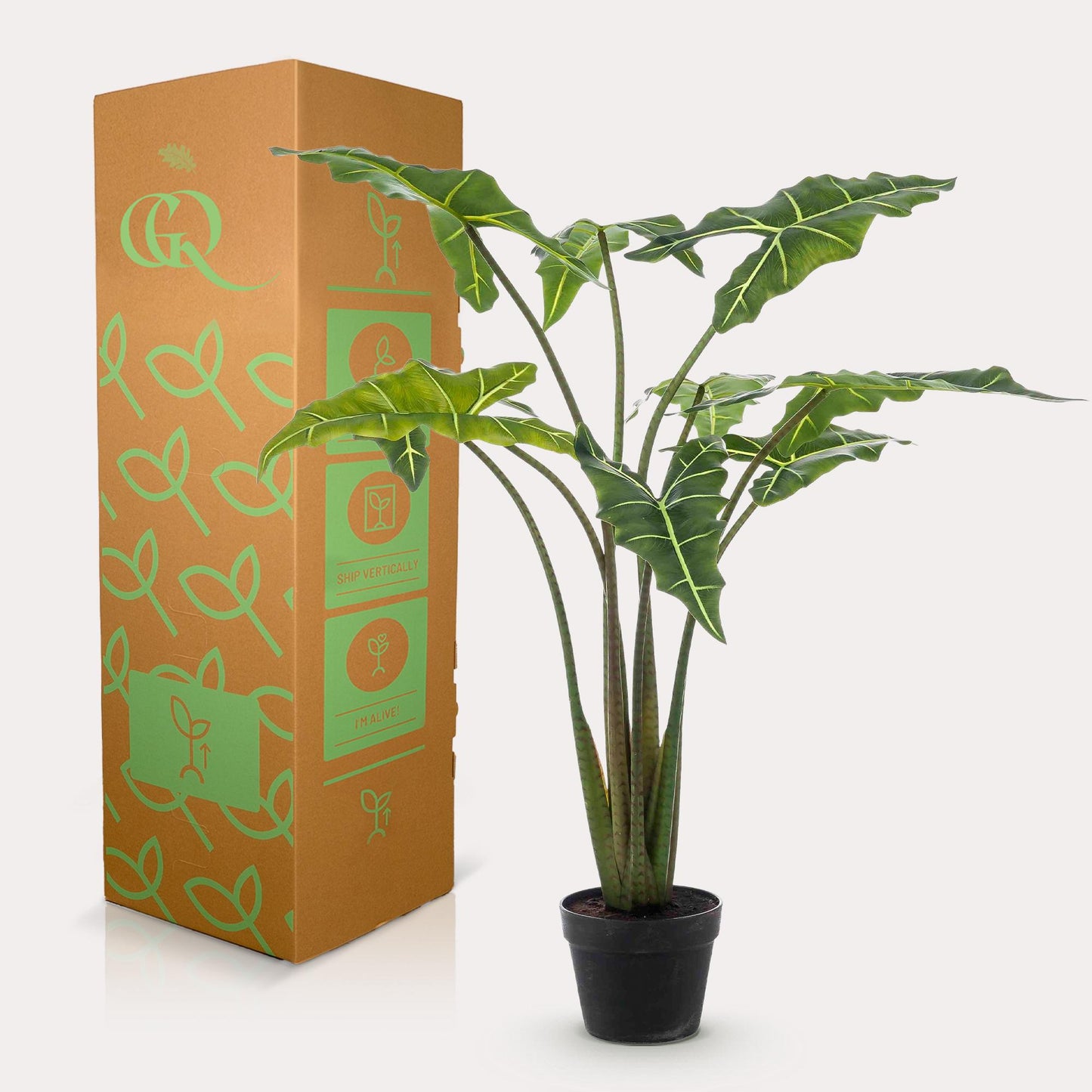 Kunst-Alocasia Frydek 120 cm – Pflanzfix24.de - Pflanzfix24.de