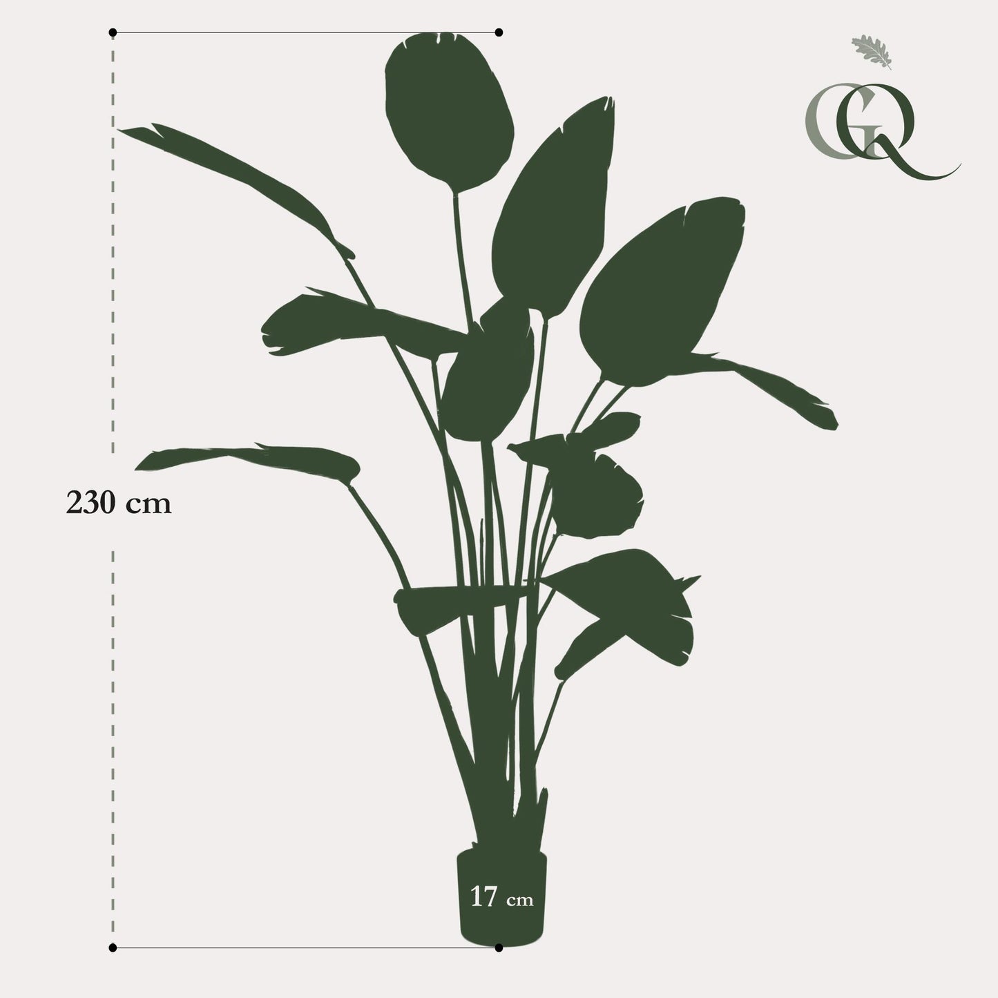 Kunstpflanze Strelitzia Nicolai 230 cm – Paradiesvogelblume | Pflanzfix24.de - Pflanzfix24.de