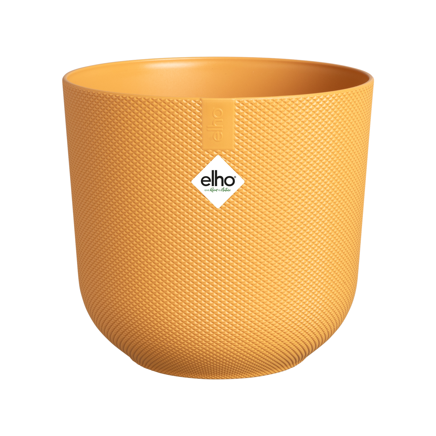 Blumentopf elho Jazz Round Amber-Gelb – Ø14 x H13 cm | Pflanzfix24