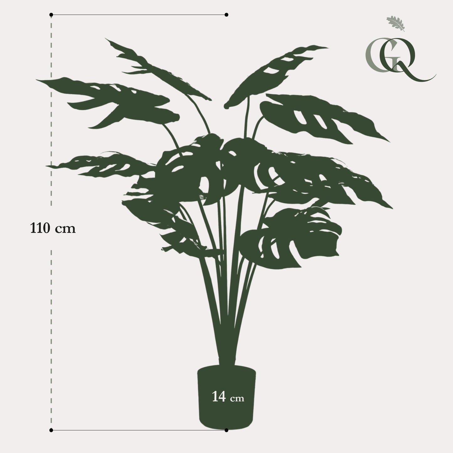Kunstpflanze Monstera Deliciosa – Löcherpflanze – 95 cm – Natürlich & Pflegeleicht | Pflanzfix24.de - Pflanzfix24.de
