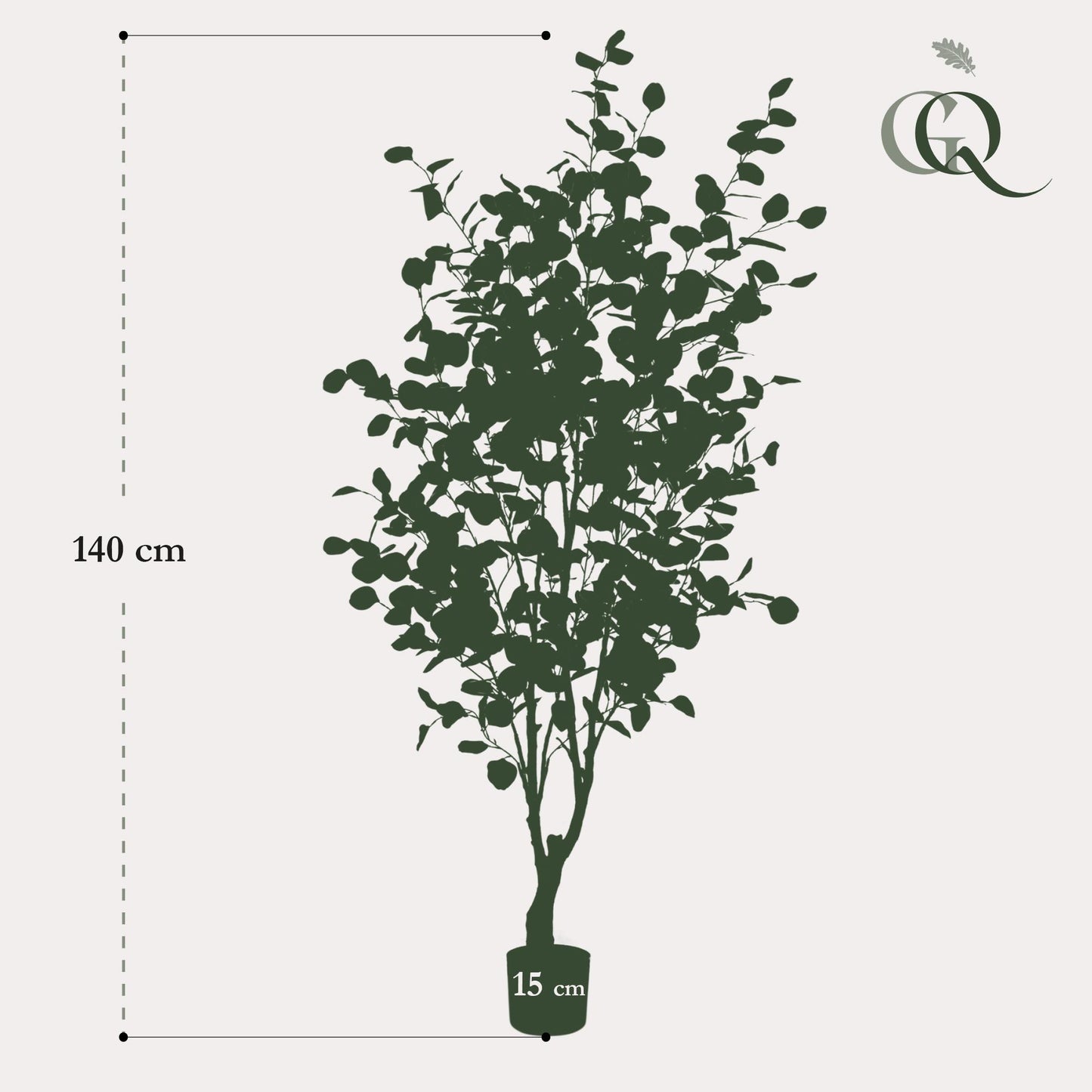 Eucalyptusbaum Kunstpflanze 140cm – Blauer Gummibaum | Pflanzfix24.de - Pflanzfix24.de