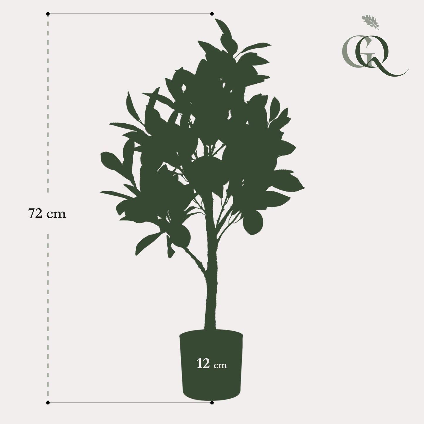 Kunst-Zitronenbaum Citrus Limonia 72 cm – Pflanzfix24.de - Pflanzfix24.de