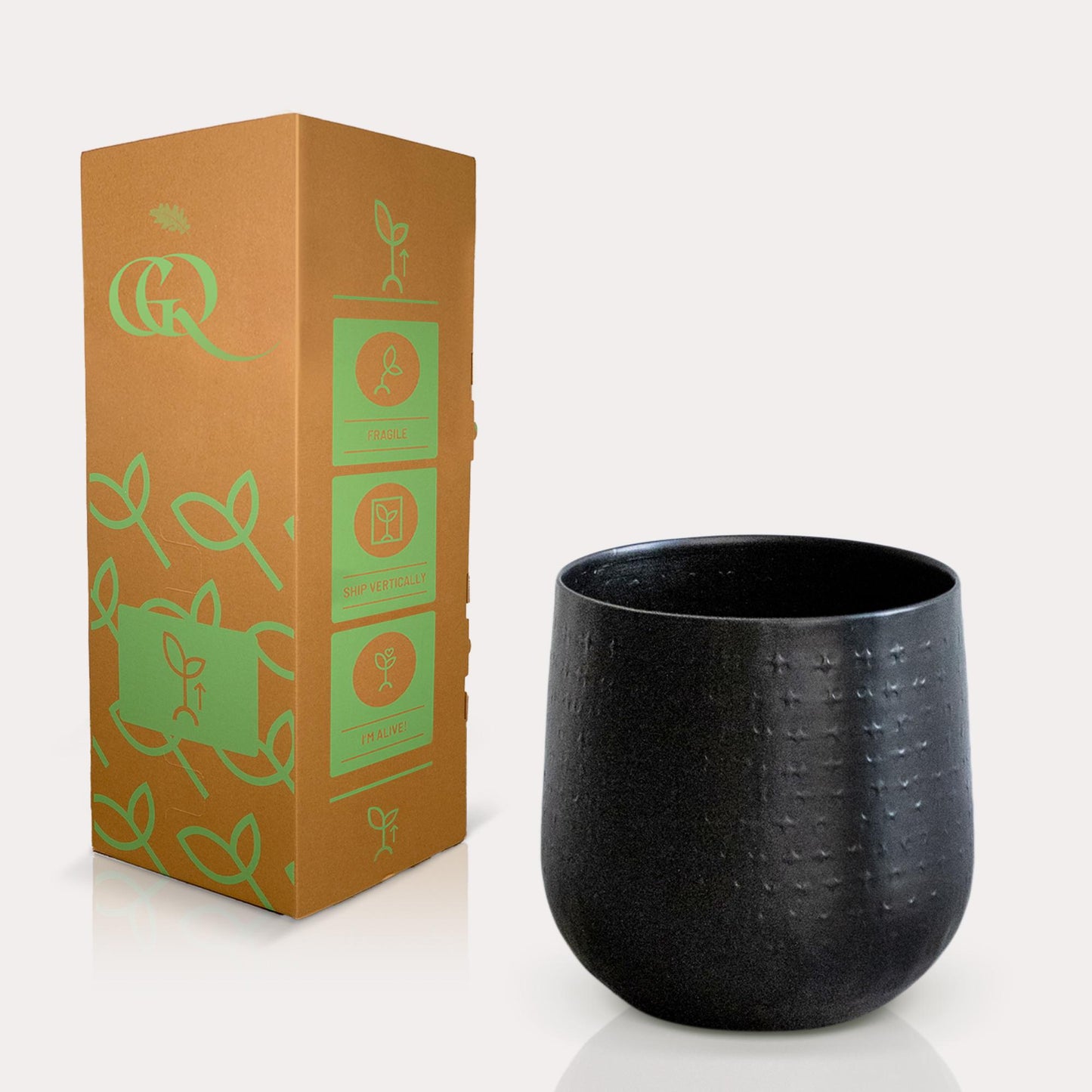 Gina Da Karakter pot mat black - S - H16 W16 - Pflanzfix24.de - Pflanzfix24.de