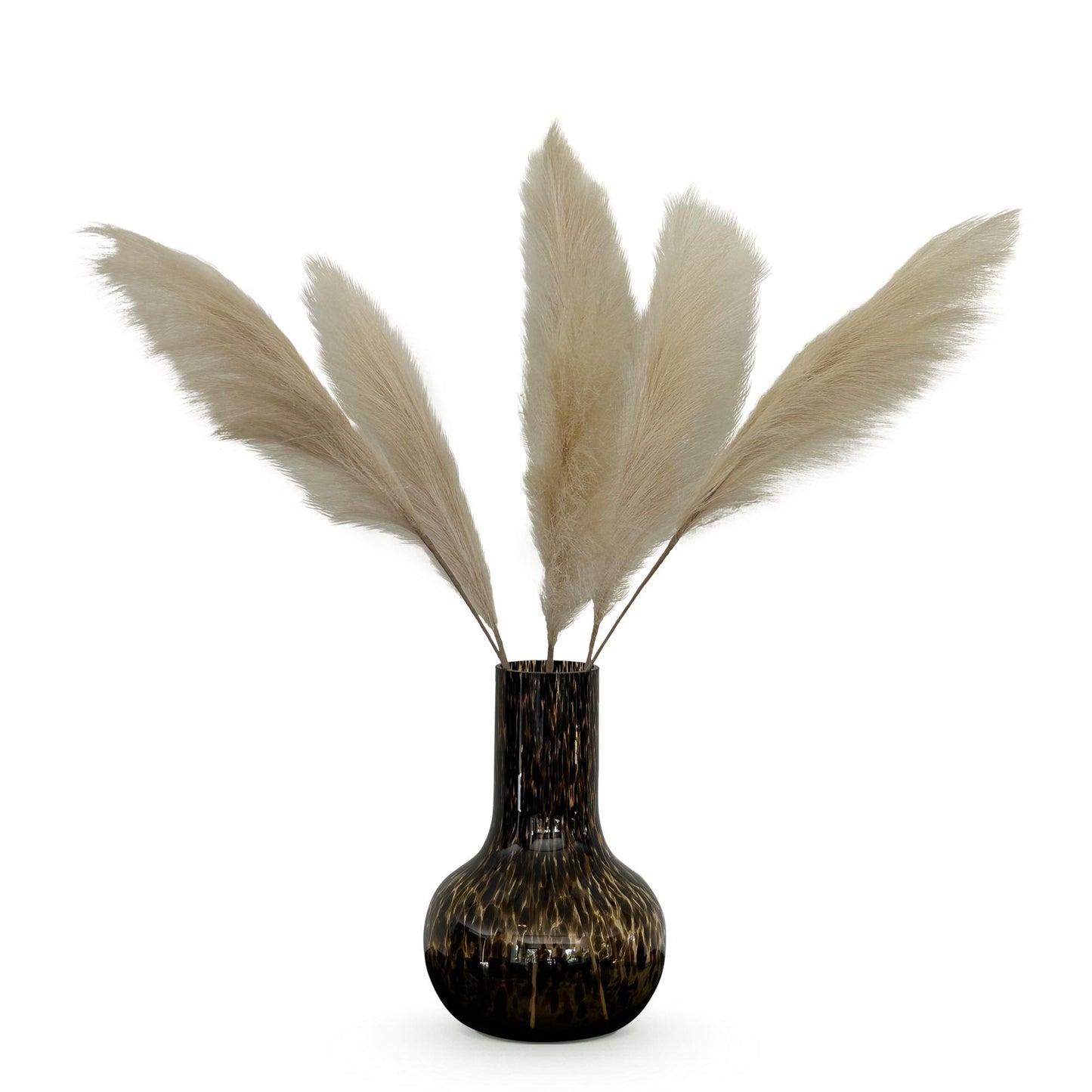 Pampas Pluimen Kunstbloemen - Crème - Set van 6 - 115cm - Pflanzfix24