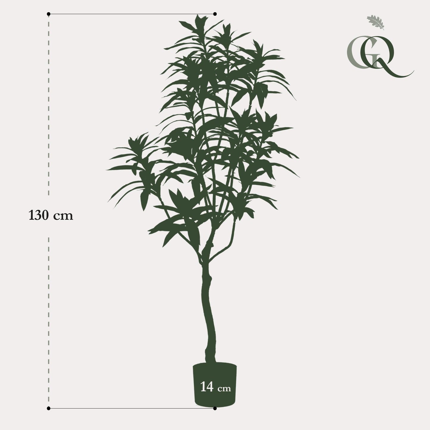 Dracaena Kunstpflanze 130cm – Drachenbaum | Pflanzfix24.de - Pflanzfix24.de