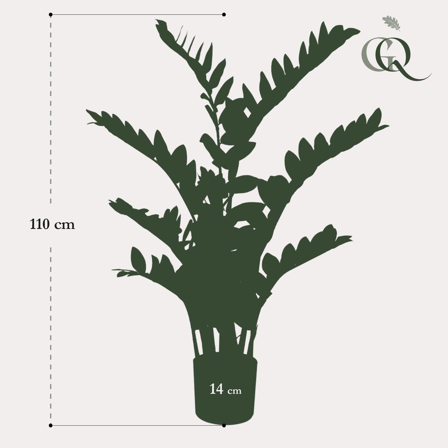 Kunst-Zamioculcas (Zimmerpalme) 110 cm – Pflegeleichte Deko | Pflanzfix24.de - Pflanzfix24.de