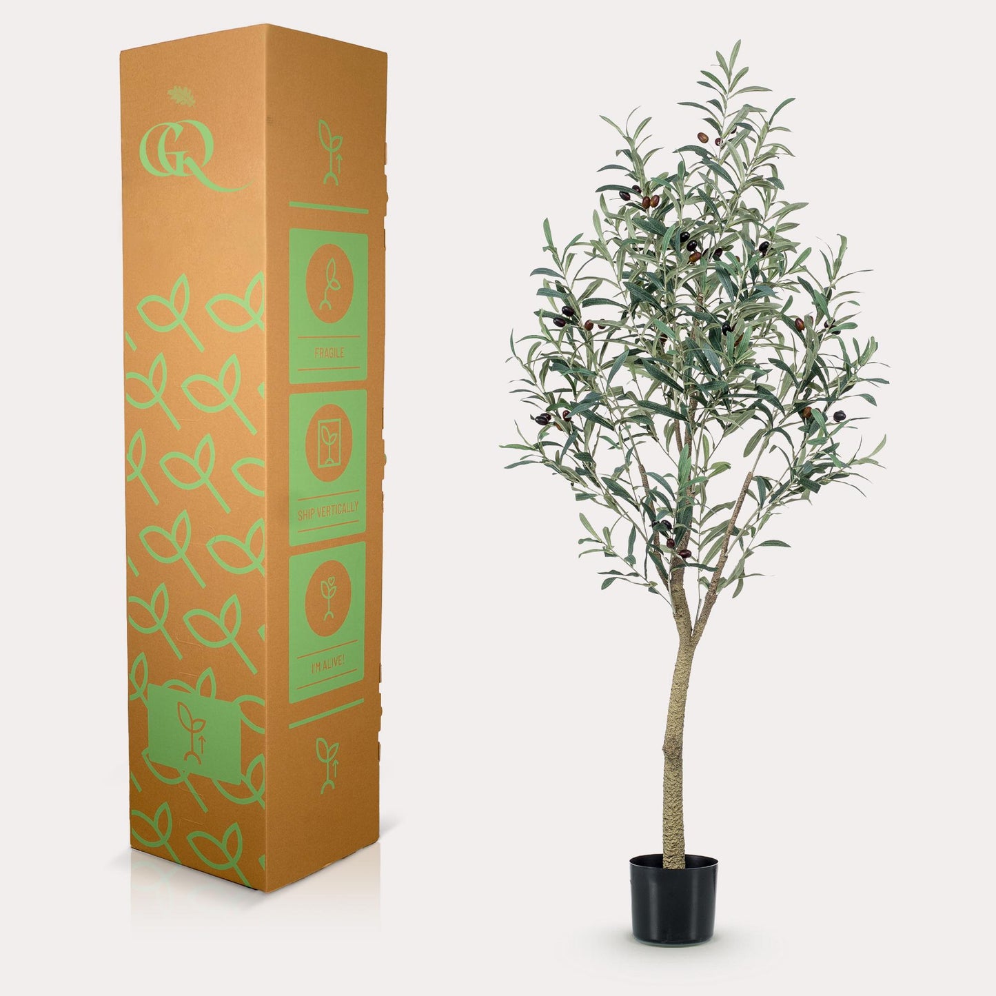 Kunstpflanze Olea europaea Olivenbaum 140 cm – Pflegeleicht & Allergikerfreundlich | Pflanzfix24.de - Pflanzfix24.de