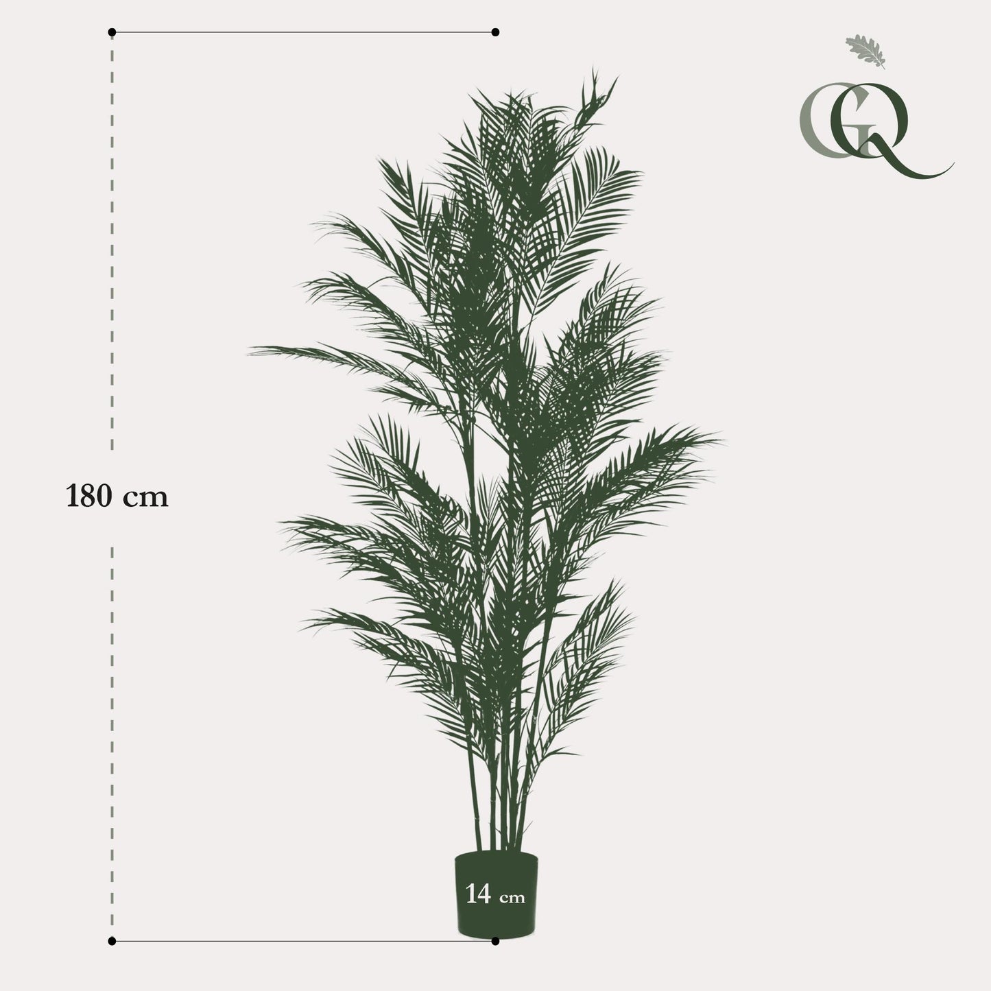 Kunstpflanze Chamaedorea Elegans Bergpalme 180 cm – Pflanzfix24