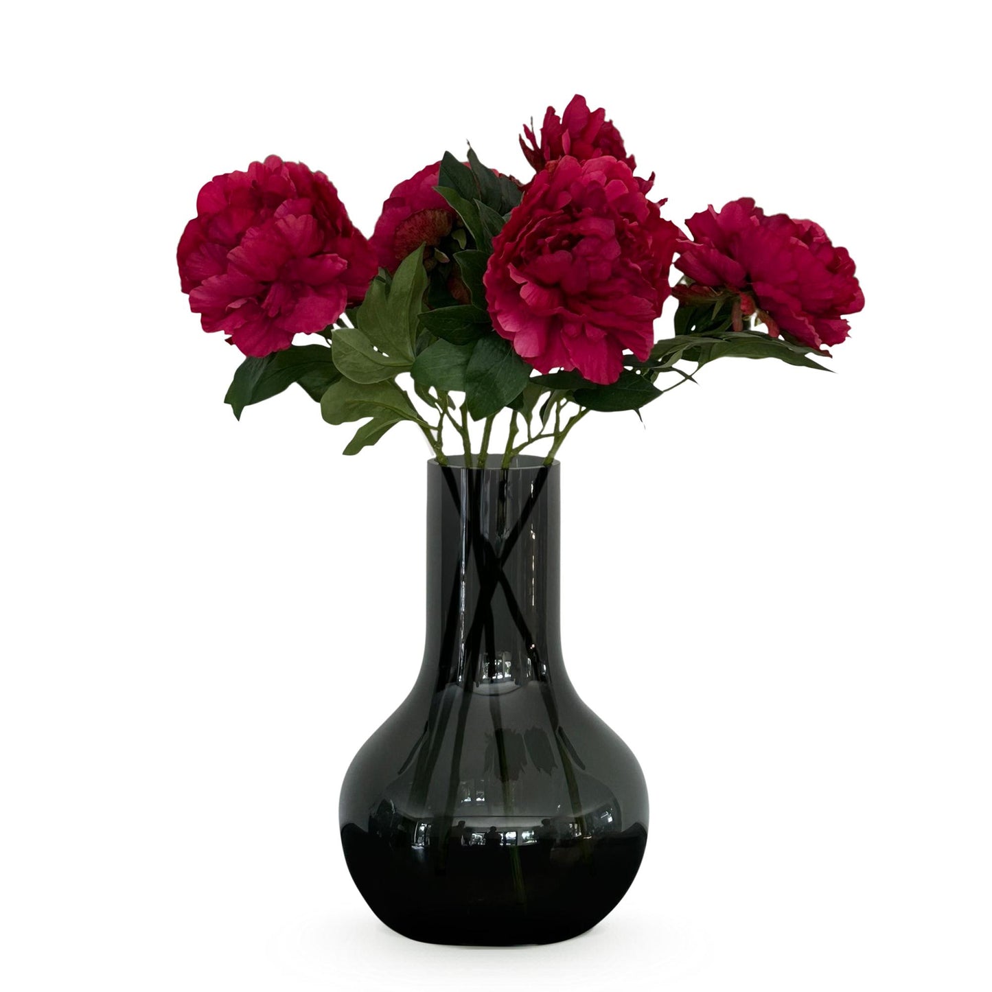 Kunstblumen Pfingstrosen Dunkelrosa – 5er Set – 65 cm | Pflanzfix24