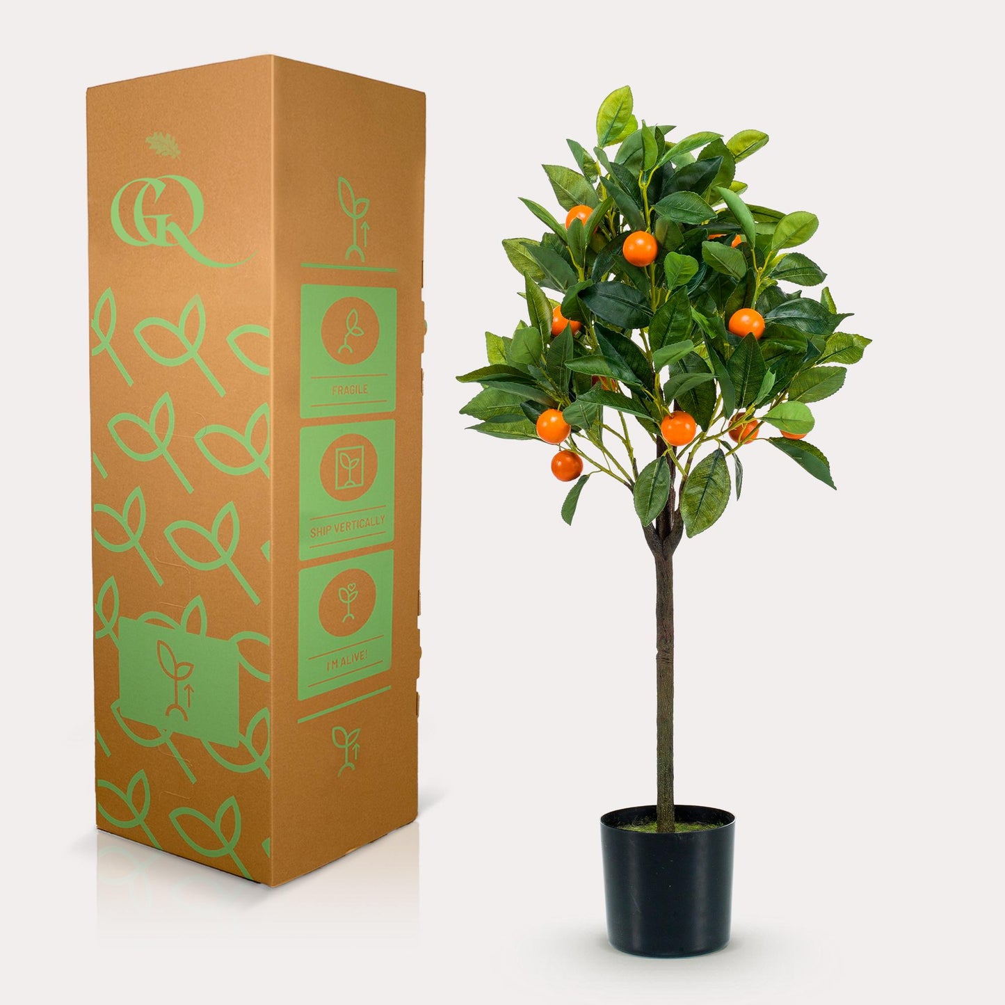 Citrus Sinensis Kunstpflanze 75 cm – Orangenbaum | Pflanzfix24.de - Pflanzfix24.de