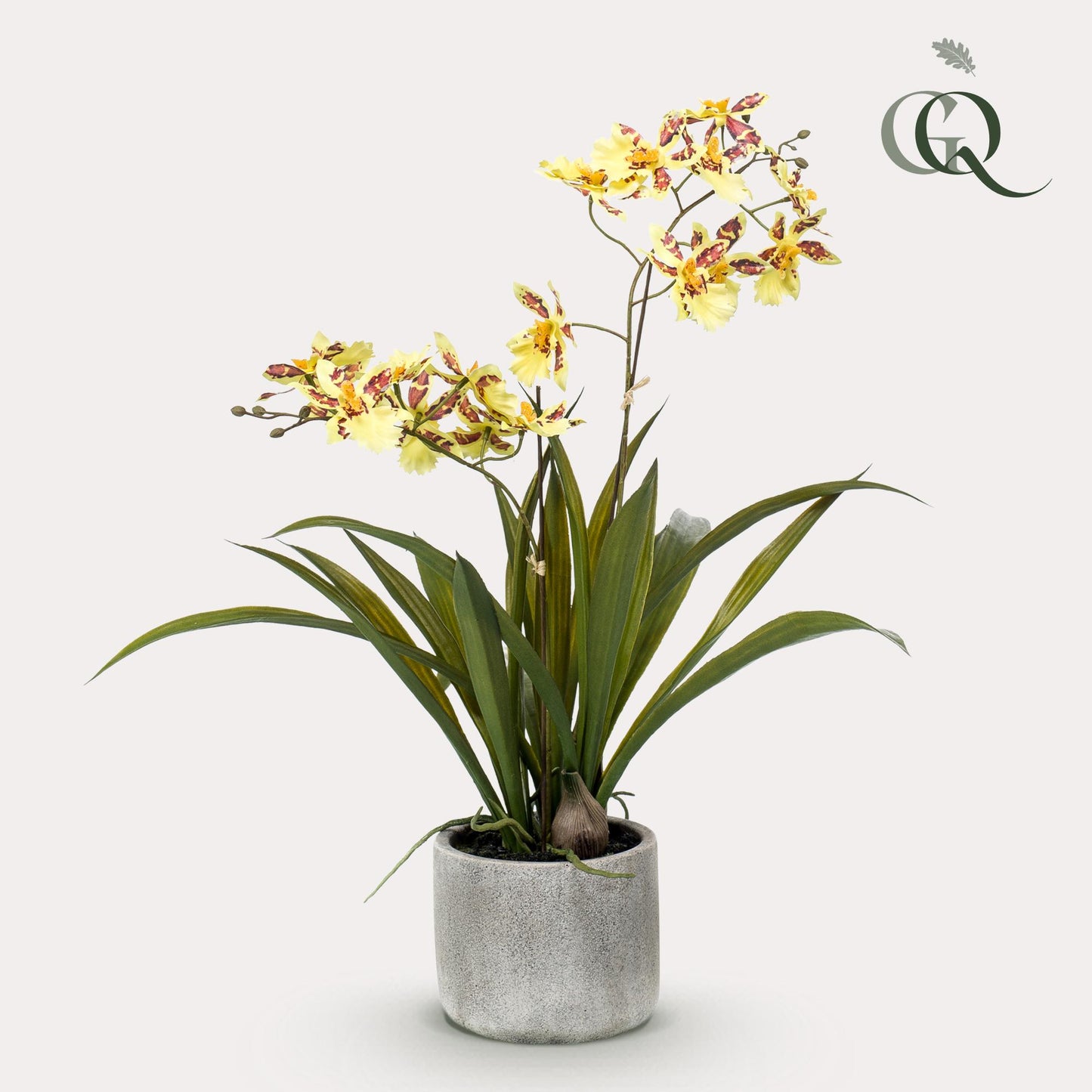 Kunstpflanze Orchidee Gelb 45 cm | Pflanzfix24.de - Pflanzfix24.de