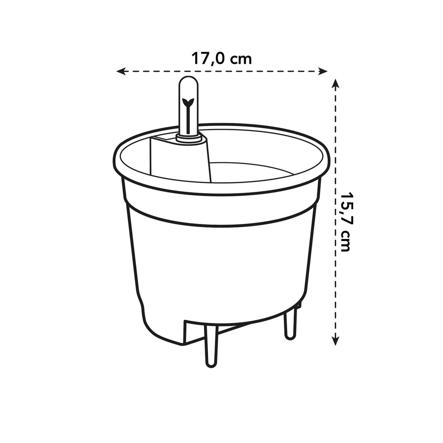 Self Watering Insert 17 cm | Pflanzfix24.de - Pflanzfix24.de