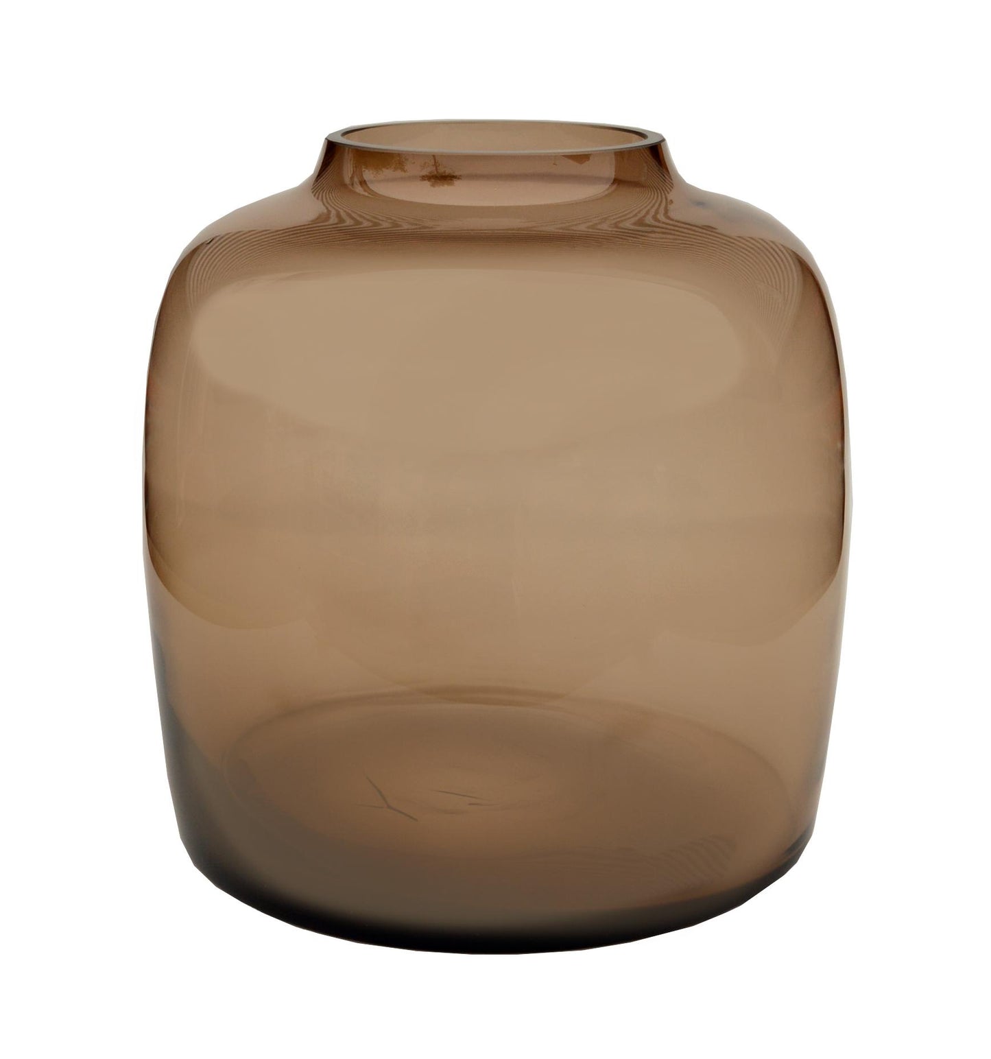 Glasvase M H25xW25cm – Bartica Taupe | Pflanzfix24.de - Pflanzfix24.de
