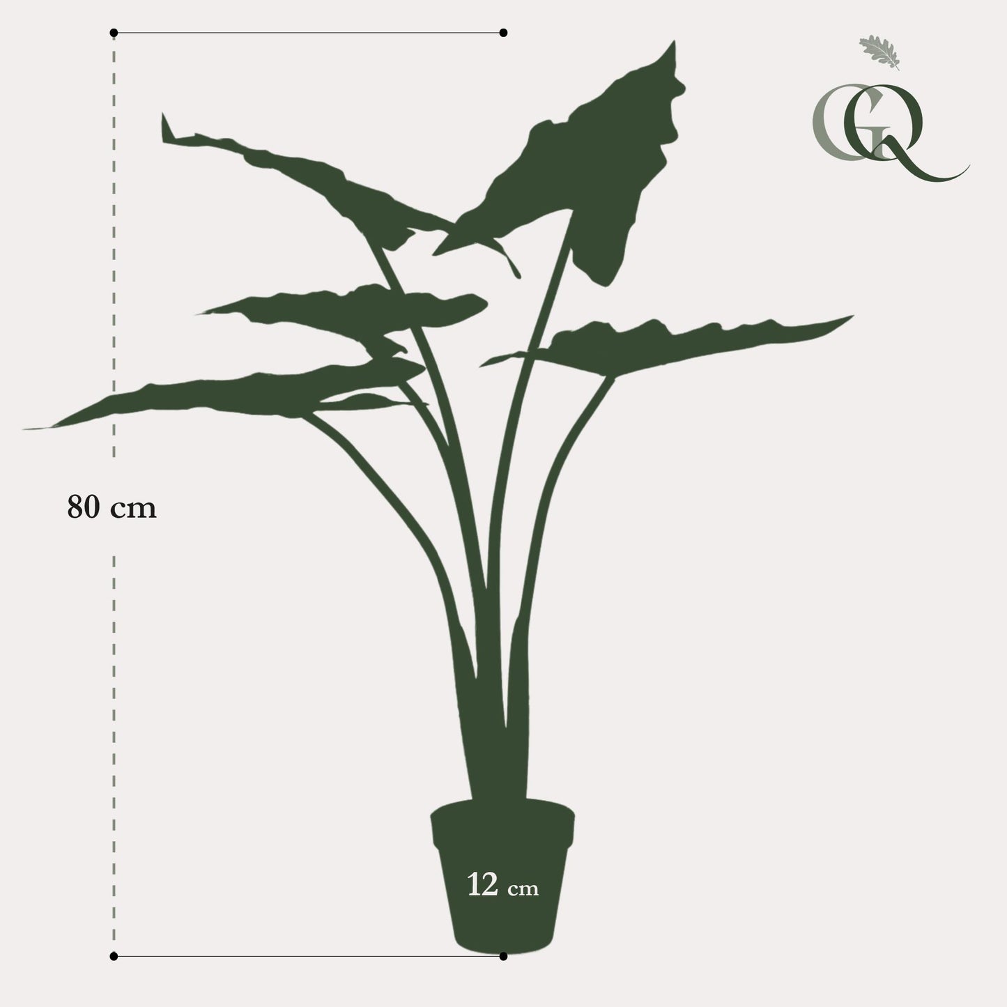 Kunst-Alocasia Frydek 80 cm – Pflanzfix24.de - Pflanzfix24.de