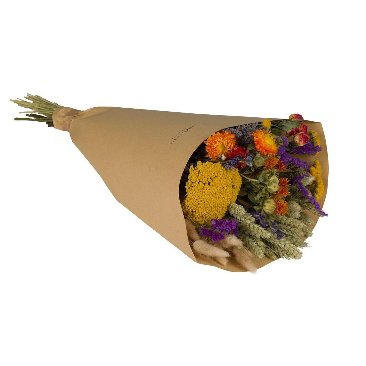 Getrocknete Blumen - Field Bouquet Large - Orange - ↕60cm bei Pflanzfix24.de - Pflanzfix24.de