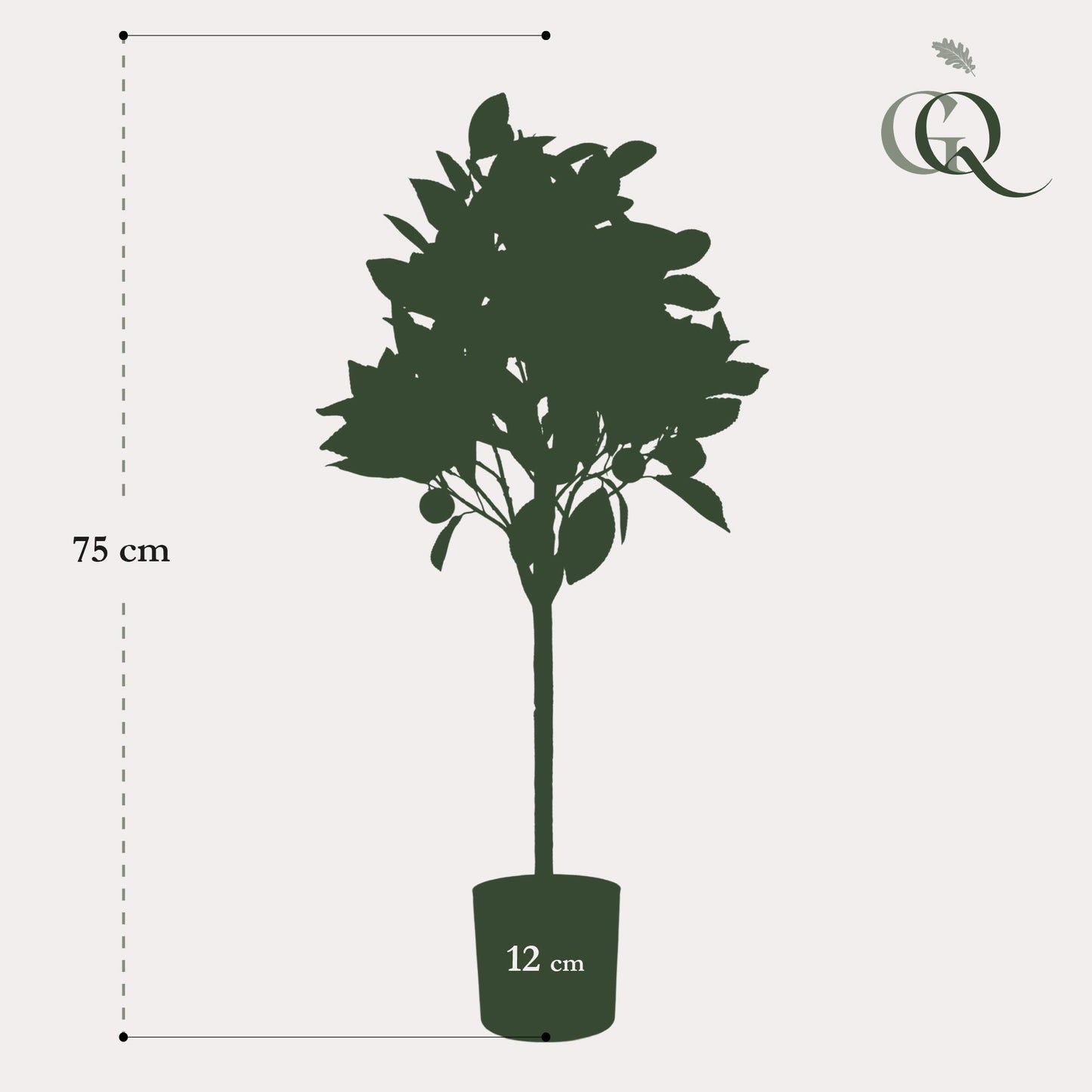 Citrus Sinensis Kunstpflanze 75 cm – Orangenbaum | Pflanzfix24.de - Pflanzfix24.de