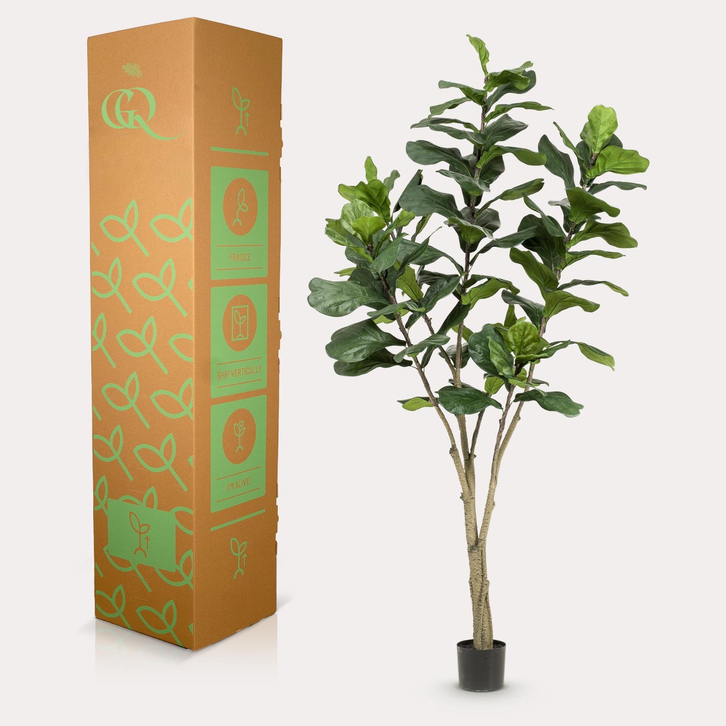 Kunstpflanze Ficus Lyrata 210 cm | Pflanzfix24.de - Pflanzfix24.de