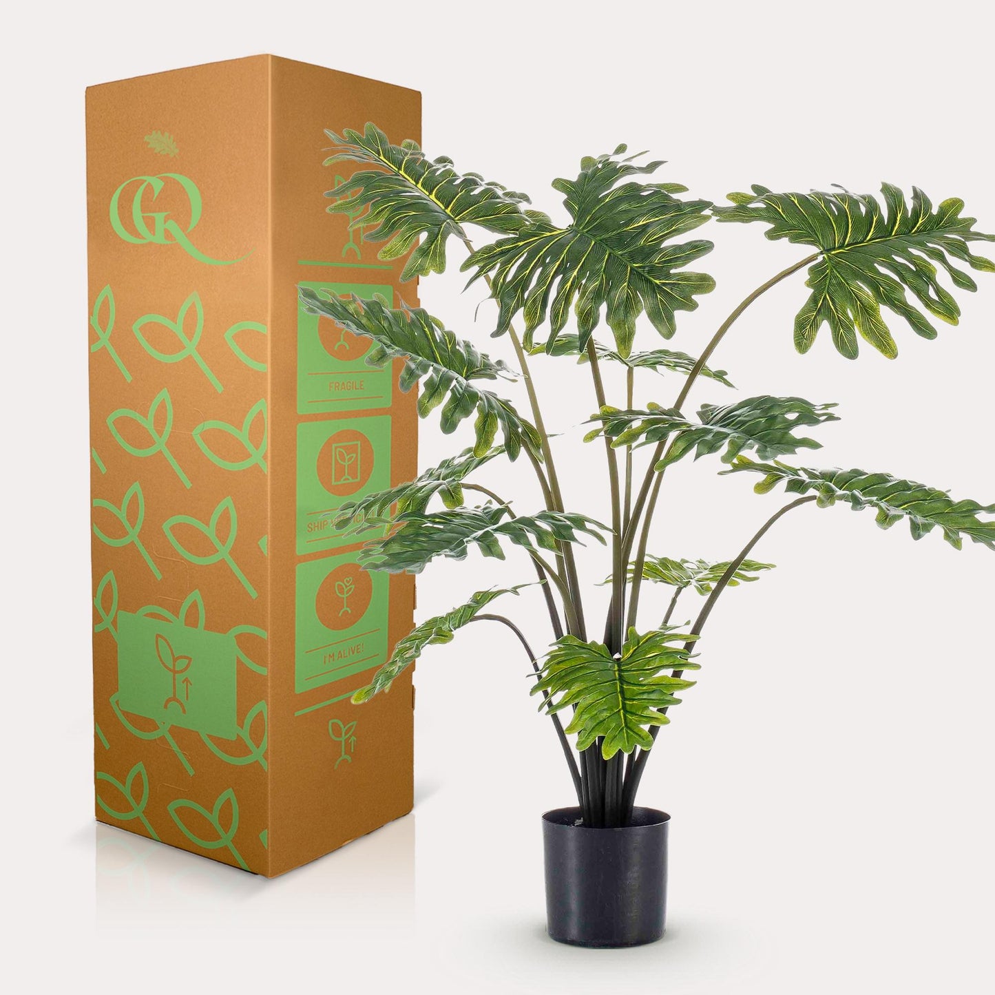 Kunstpflanze Philodendron 80 cm – Vielseitig & Pflegeleicht | Pflanzfix24.de - Pflanzfix24.de