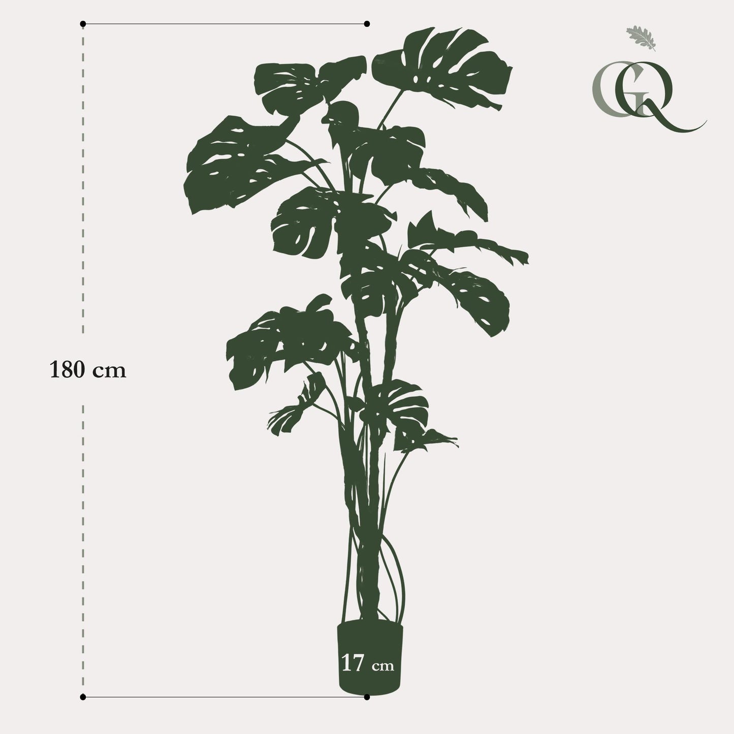Kunstpflanze Monstera Gatenplant 180 cm | Pflanzfix24.de - Pflanzfix24.de