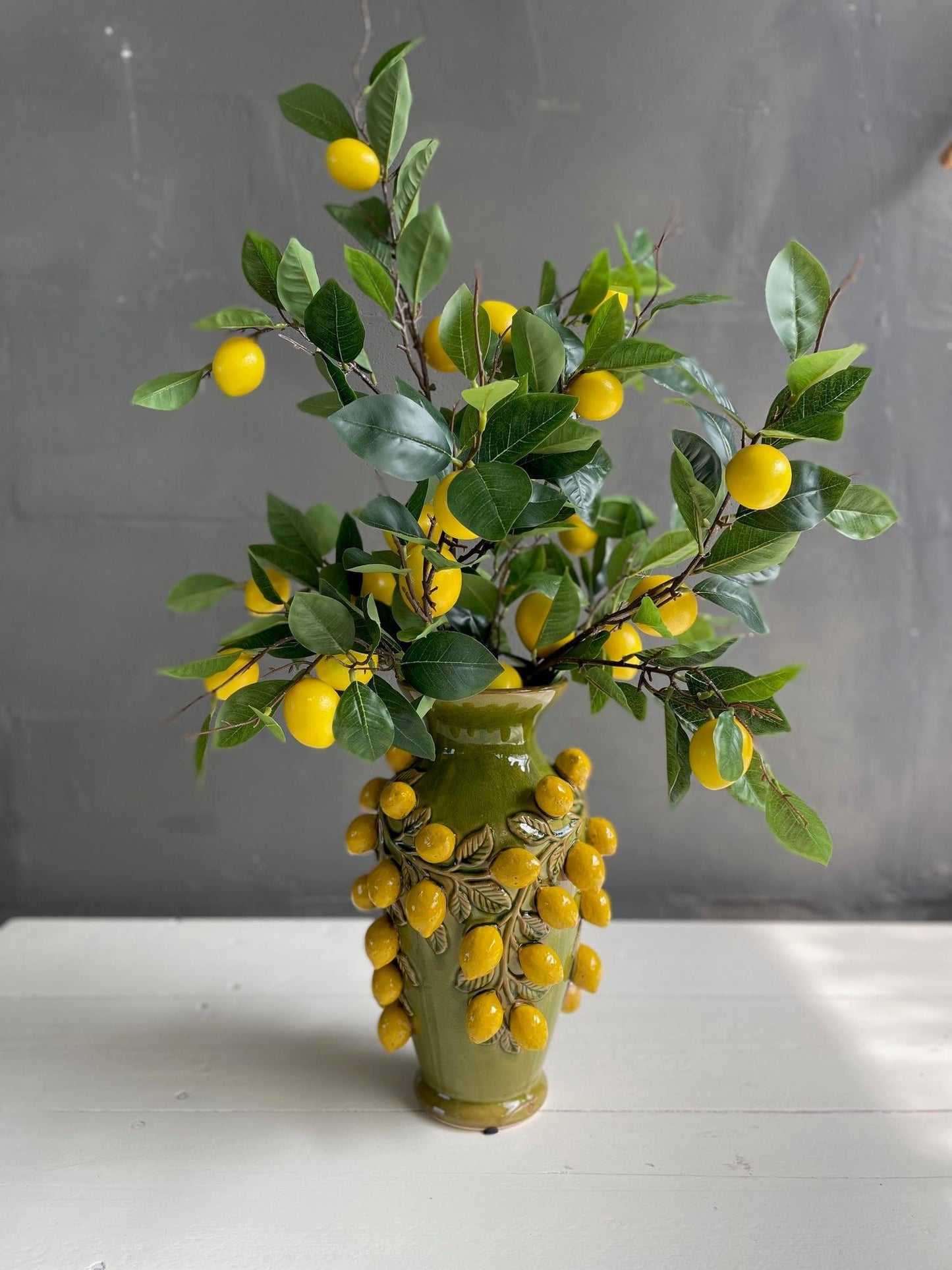 Kunstblumenstrauß Lemon Glow – 80 cm | Pflanzfix24.de - Pflanzfix24.de