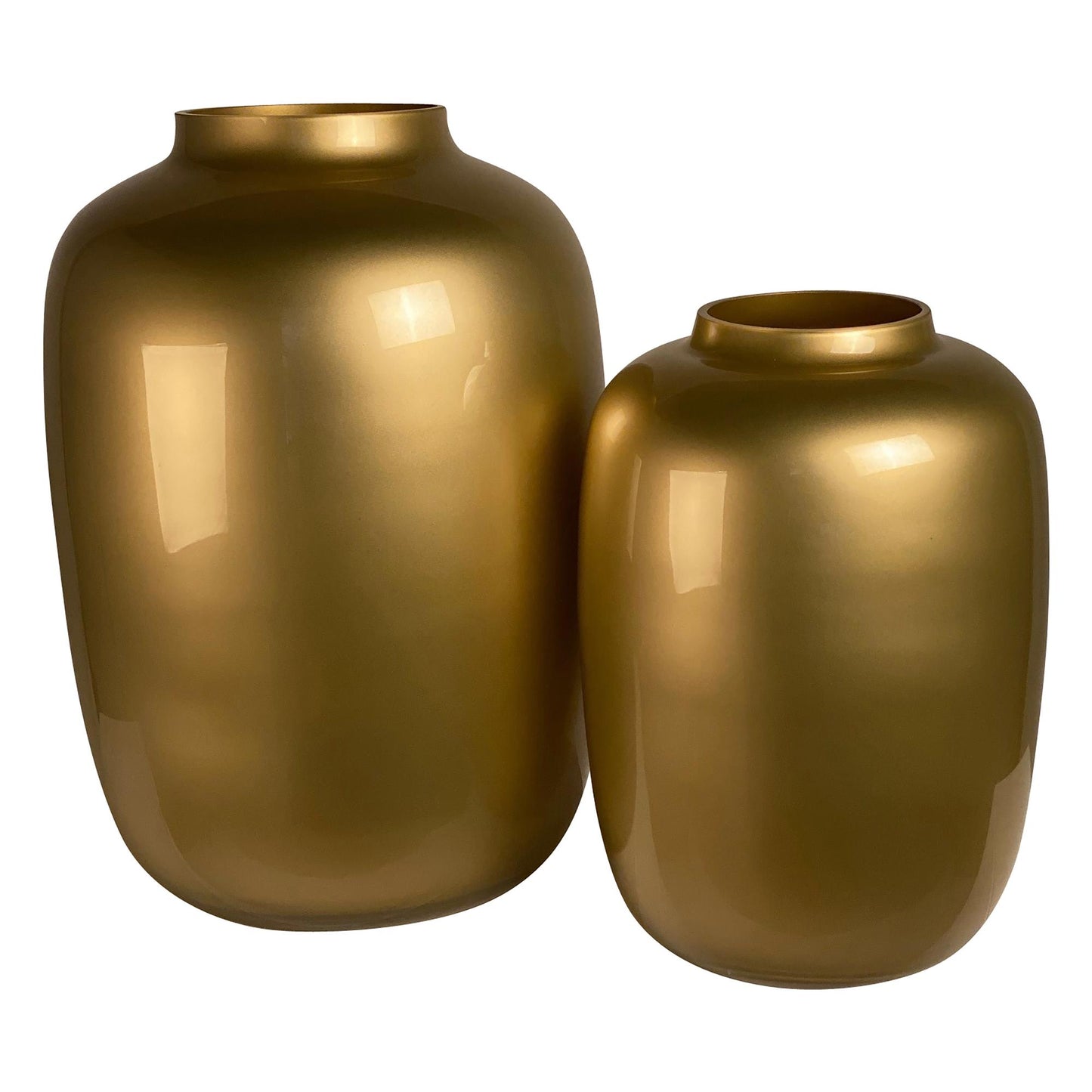 Glasvase Gold M H35xW25cm – Artic | Pflanzfix24.de - Pflanzfix24.de