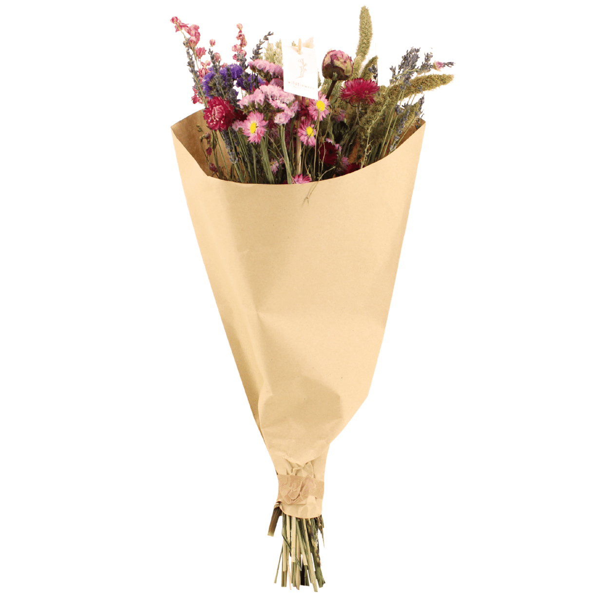 Trockenblumenstrauß Rosa Ø25 cm – Pflanzfix24.de - Pflanzfix24.de