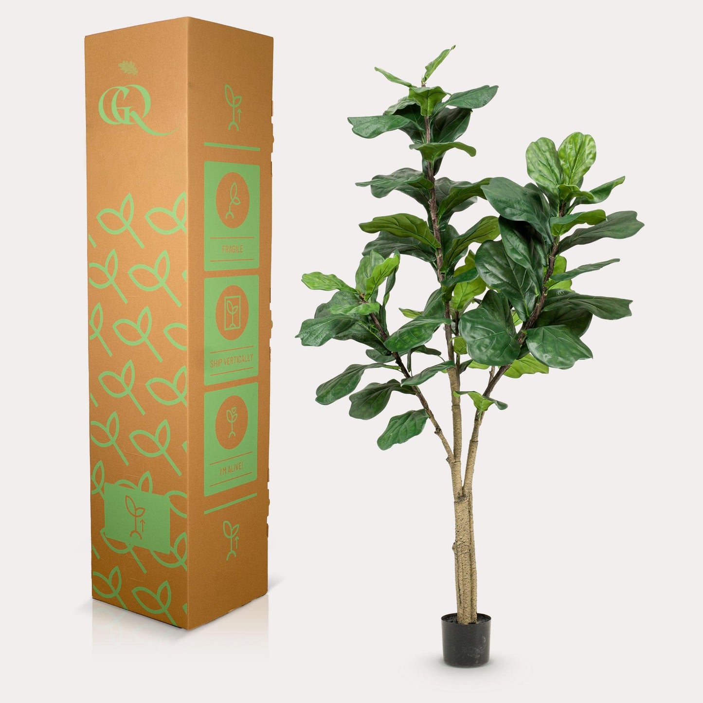 Ficus Lyrata Kunstpflanze 180cm – Tabakpflanze | Pflanzfix24.de - Pflanzfix24.de
