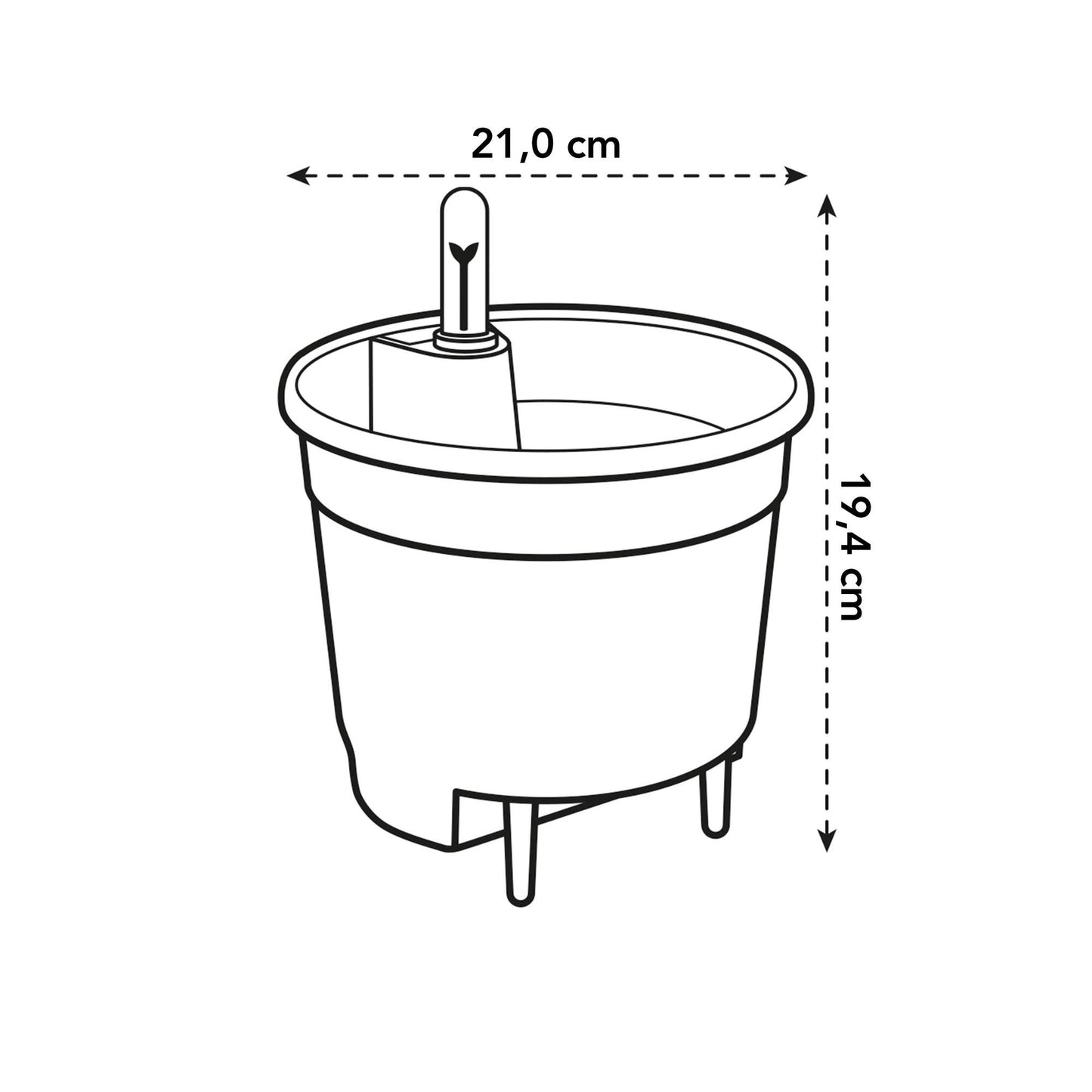 Self Watering Insert 21 cm | Pflanzfix24.de - Pflanzfix24.de
