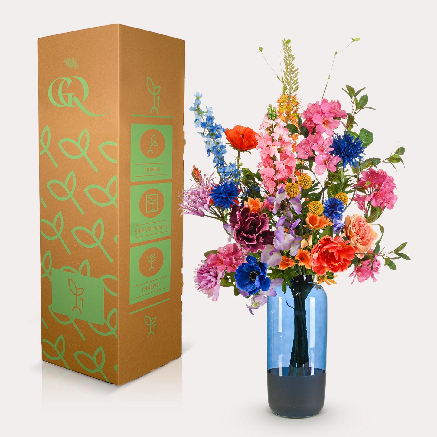 Kunstblumenstrauß XL Luxury Glam – 90 cm | Pflanzfix24.de - Pflanzfix24.de