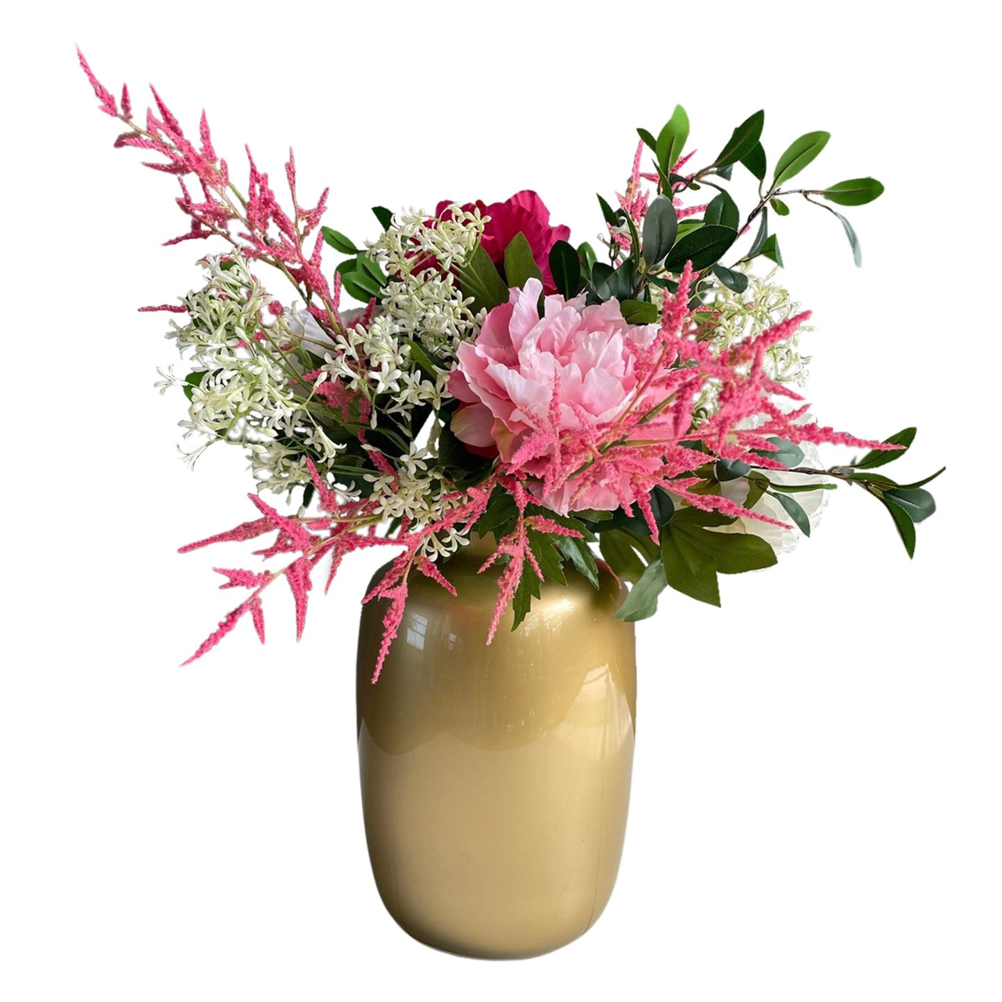 Kunstblumenstrauß Shiny Pink – 80 cm | Pflanzfix24.de - Pflanzfix24.de