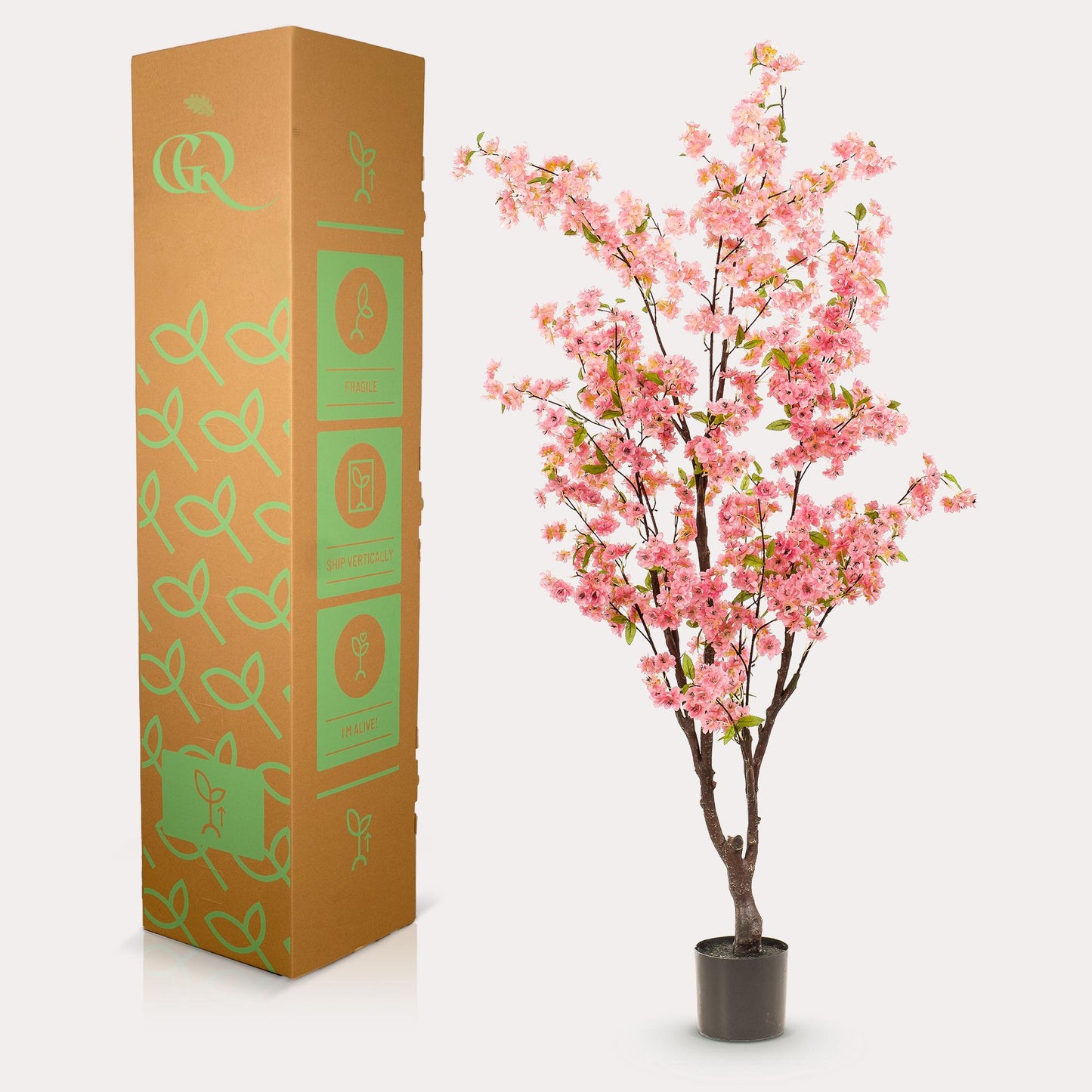 Kunstpflanze Prunus Kirschenblüte 175 cm Rosa | Pflanzfix24.de - Pflanzfix24.de