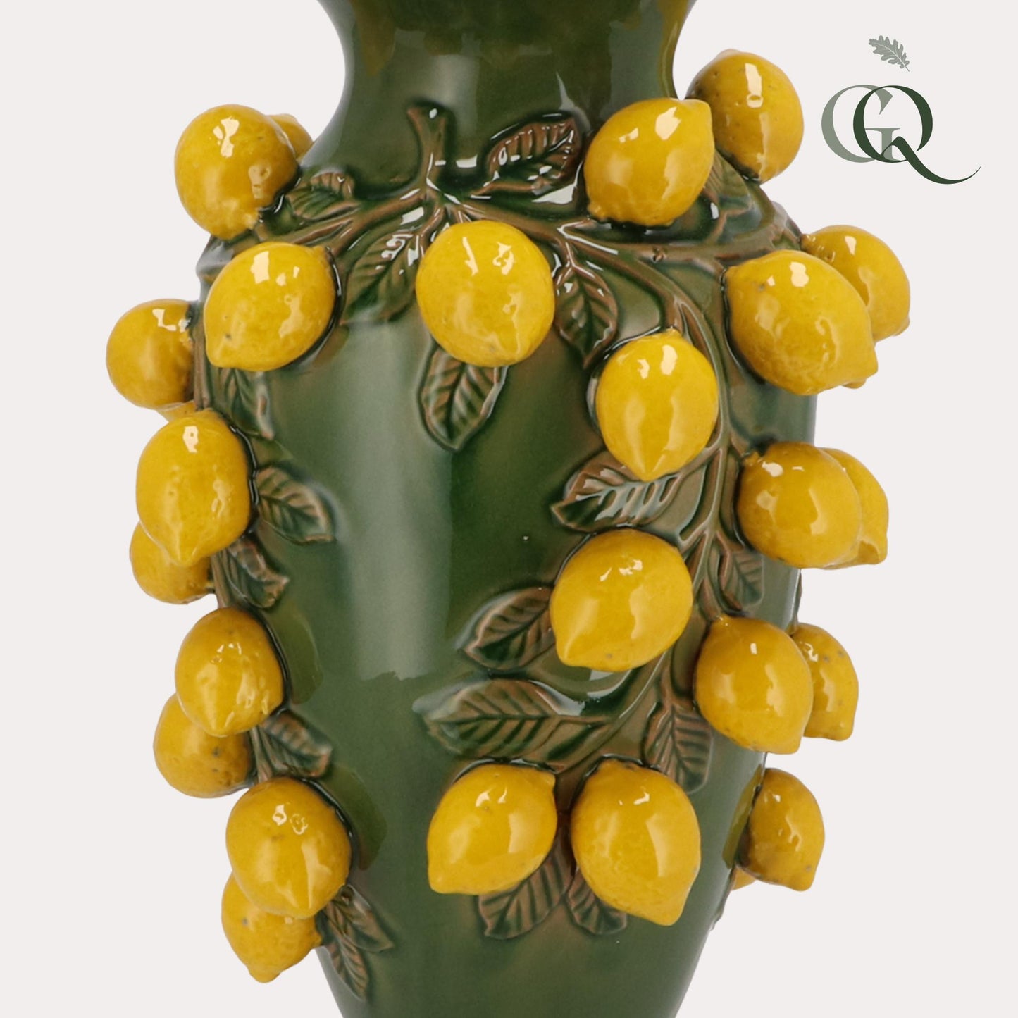 Vaas steen M - H38 W24 - Green- Lemon - Pflanzfix24