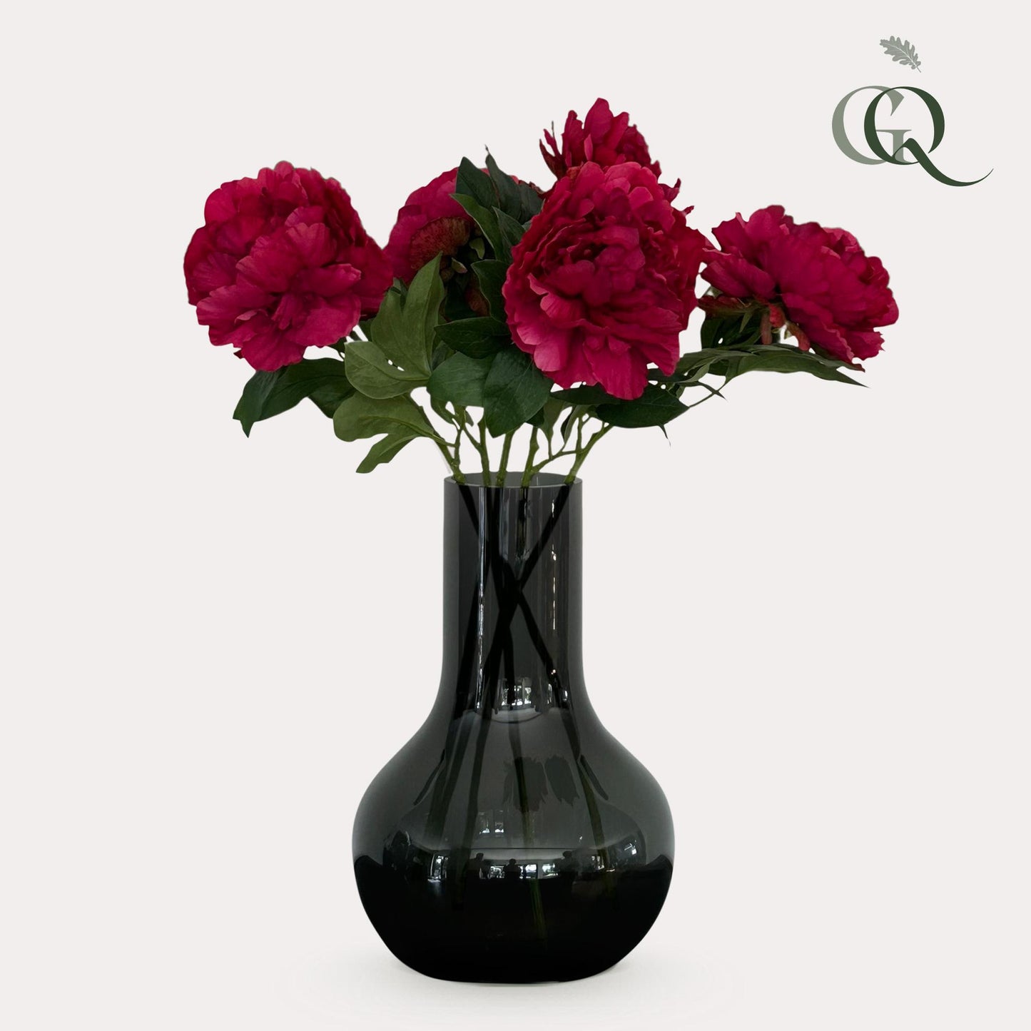 Kunstblumen Pfingstrosen Dunkelrosa – 5er Set – 65 cm | Pflanzfix24