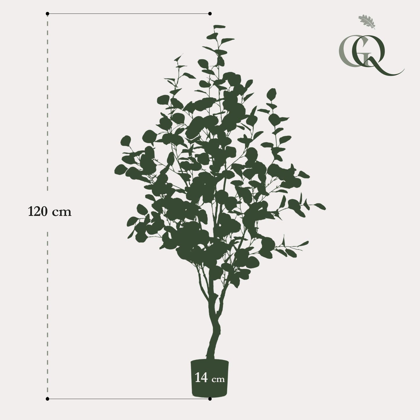 Eucalyptusbaum Kunstpflanze 120cm – Blauer Gummibaum | Pflanzfix24.de - Pflanzfix24.de