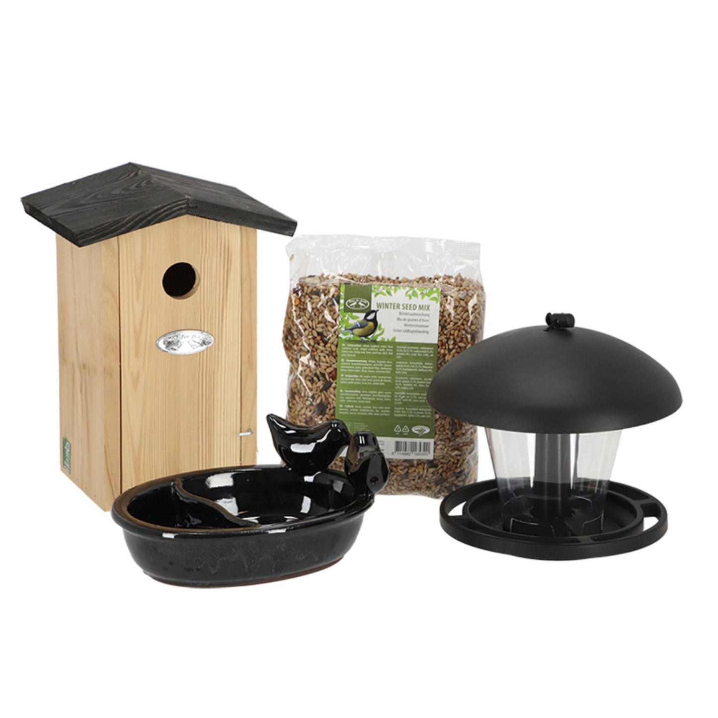 Vogelpakket - Nestkast en Voedersysteem - Tuinaccessoires - Pflanzfix24.de - Pflanzfix24.de