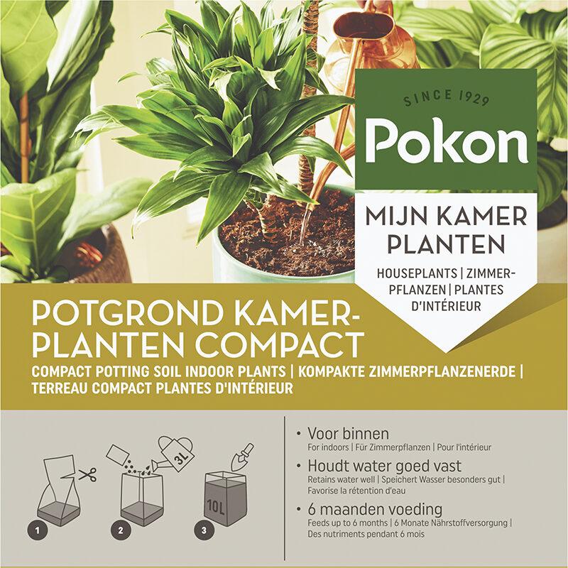 Coco Blumenerde Zimmerpflanzen Kompakt - 10L - Pflanzfix24.de - Pflanzfix24.de