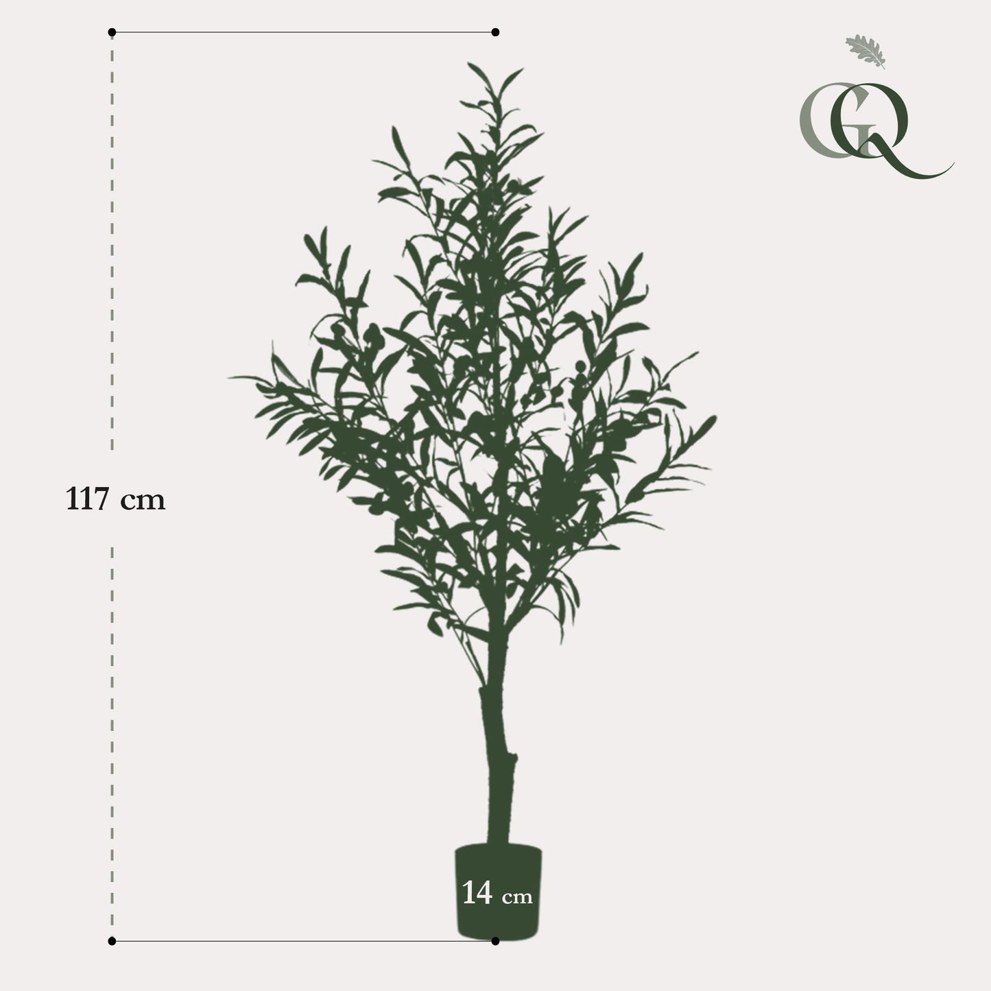 Kunstpflanze Olea europaea Olivenbaum 115 cm – Pflegeleicht & Realistisch | Pflanzfix24.de - Pflanzfix24.de