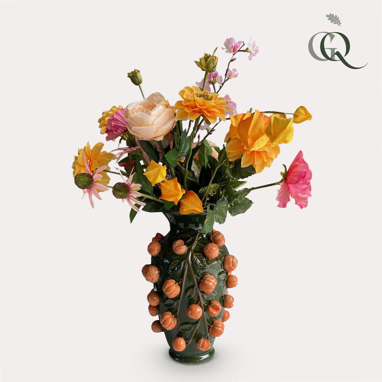 Kunstblumenstrauß Orange Summer – 80 cm | Pflanzfix24.de - Pflanzfix24.de