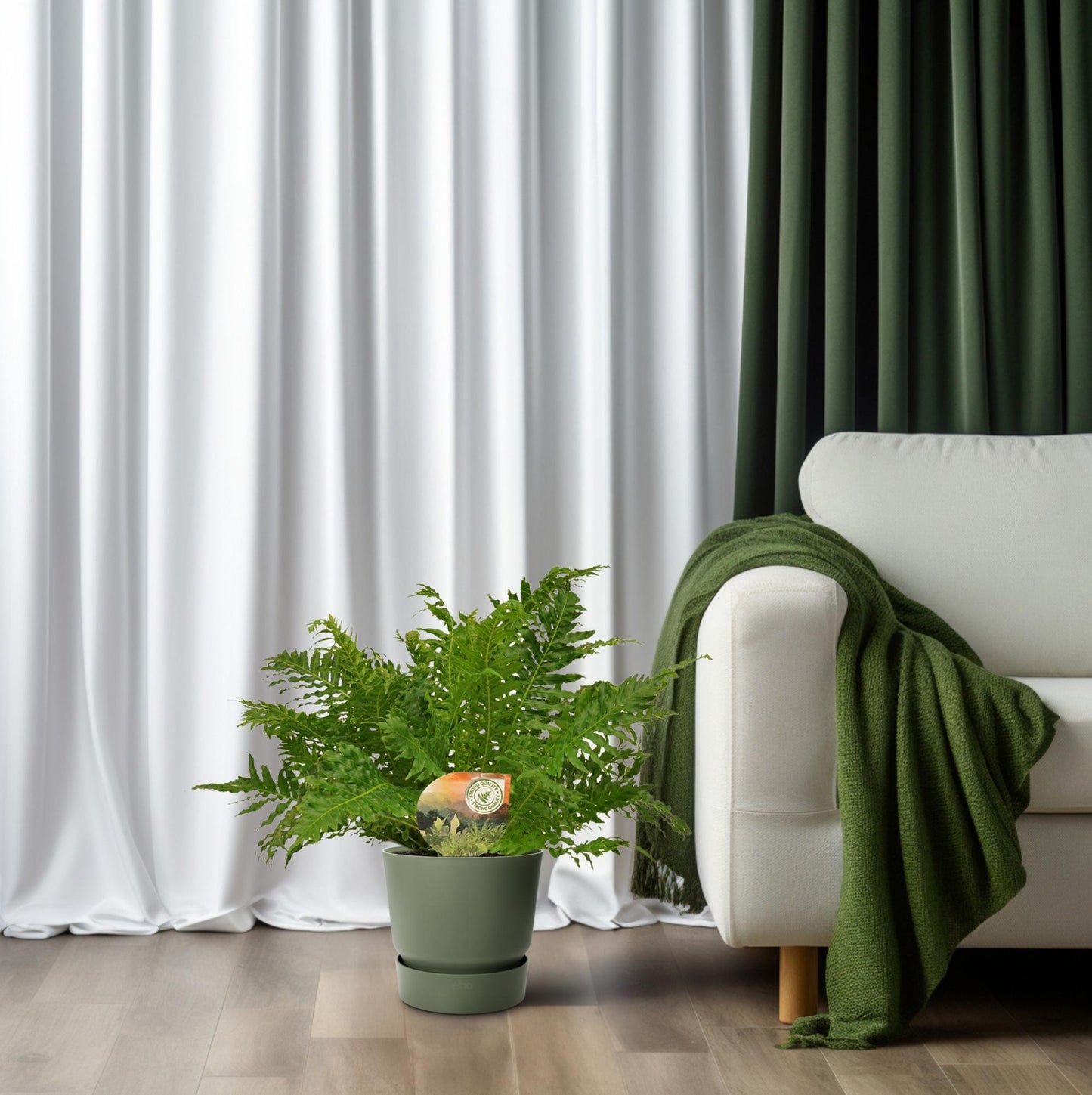 Blechnum Silver Lady - Ø17cm - ↕50cm - Pflanzfix24.de - Pflanzfix24.de