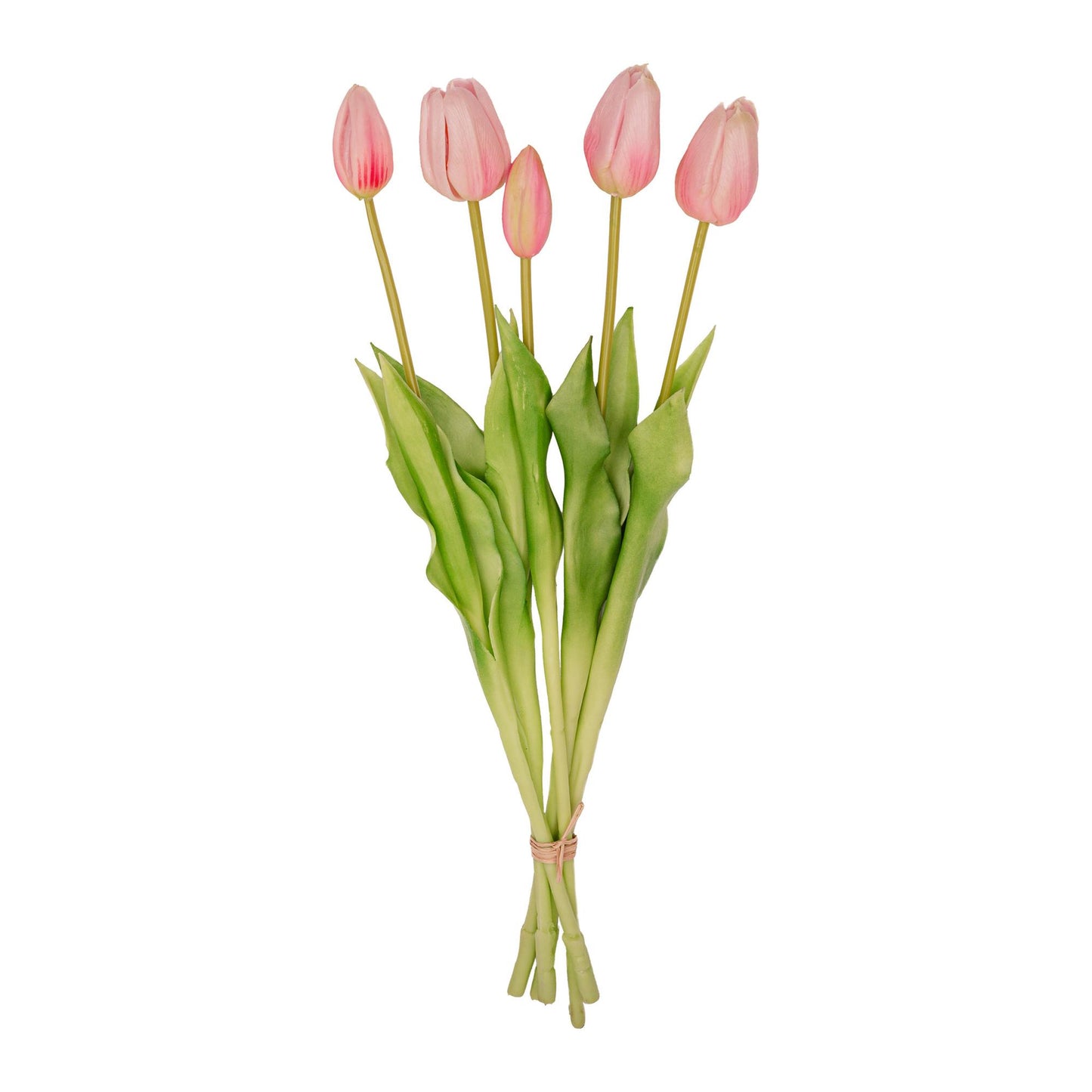 Kunst Tulpen Bouquet Pink 5 Stück – Real Touch 42 cm | Pflanzfix24.de - Pflanzfix24.de