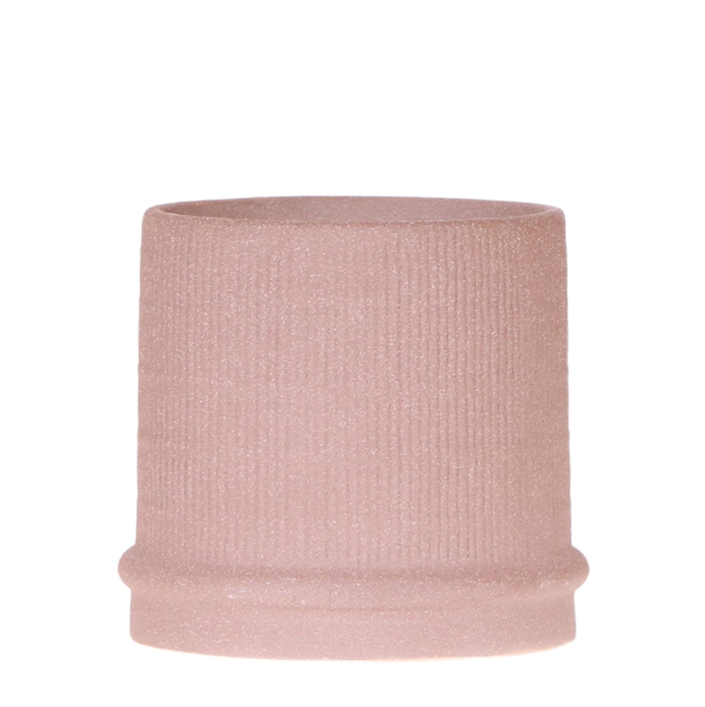 Bali Blumentopf Sand Ø9cm - Minimalistischer Keramiktopf mit Rillenstruktur | Pflanzfix24.de - Pflanzfix24.de